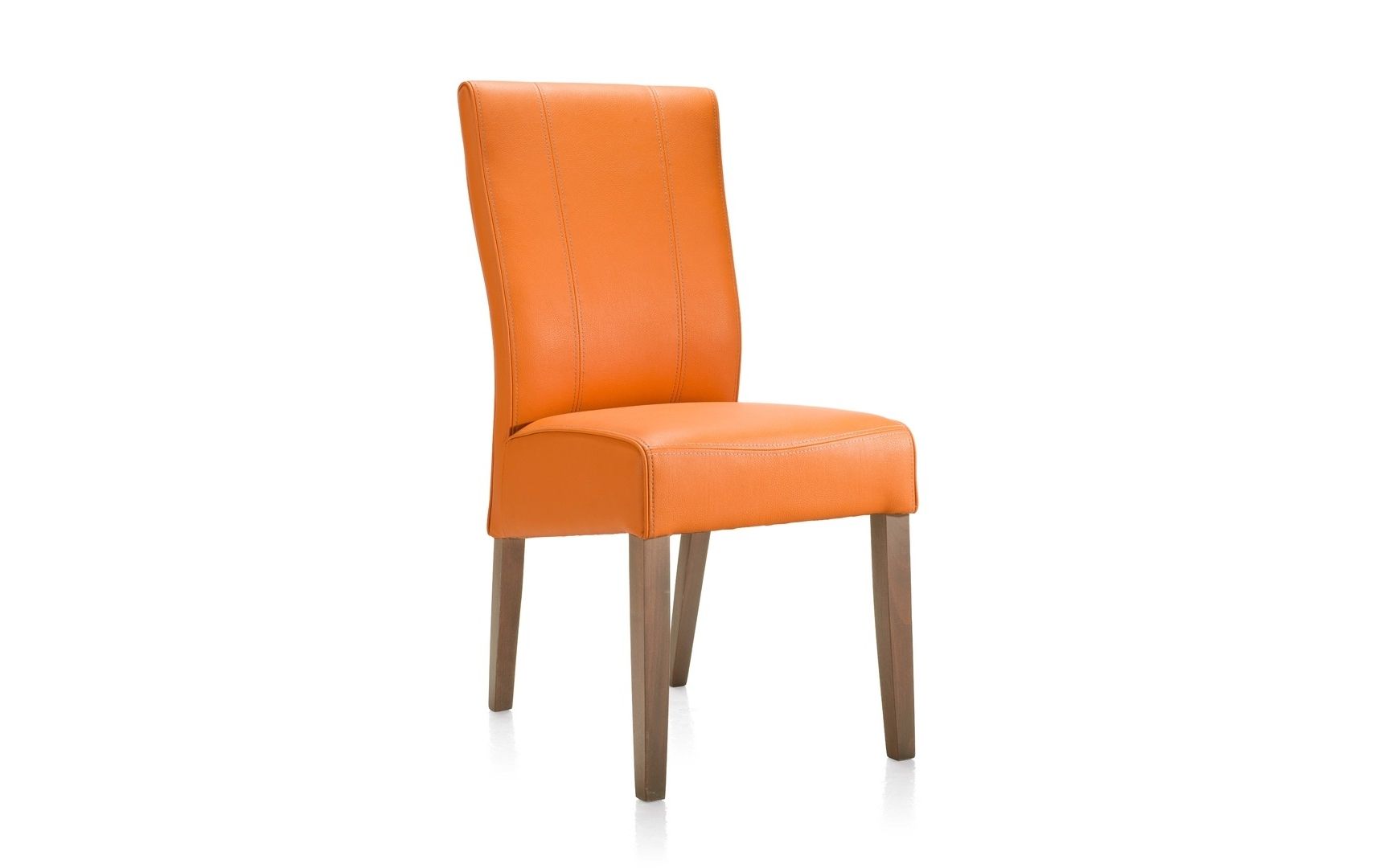 Orange Chaises In Fashionable Chaise Feather Moreno Orange Habufa (Lot De 2) – Chaise Simili (View 14 of 15)