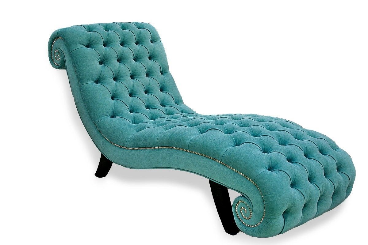 Popular Chaise Lounge Handmade Chesterfield Parisian – House Of Chesterfields Within Turquoise Chaise Lounges (View 10 of 15)