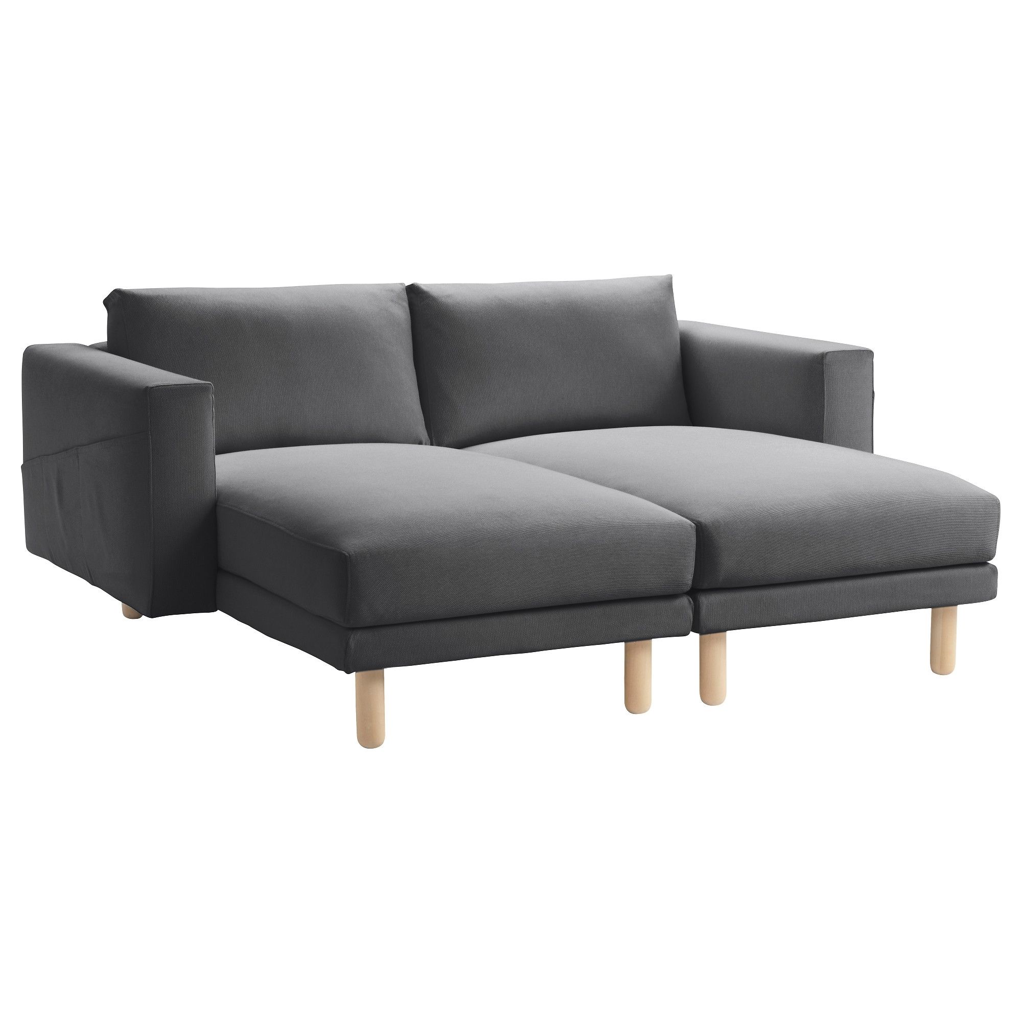 Popular Ikea Chaise Lounges Intended For Norsborg Sectional, 2 Seat – Finnsta Dark Gray – Ikea (View 4 of 15)