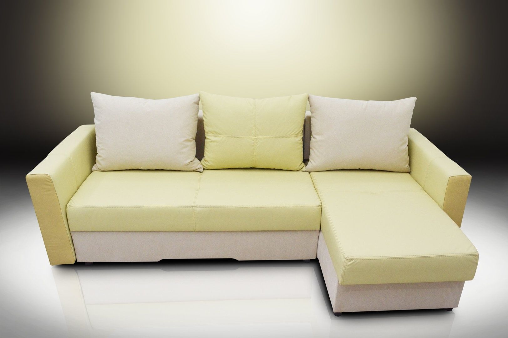 Preferred Faux Suede Sofas With Regard To Real Leather + Faux Suede Fabric Corner Sofa Bed Bristol (View 13 of 15)