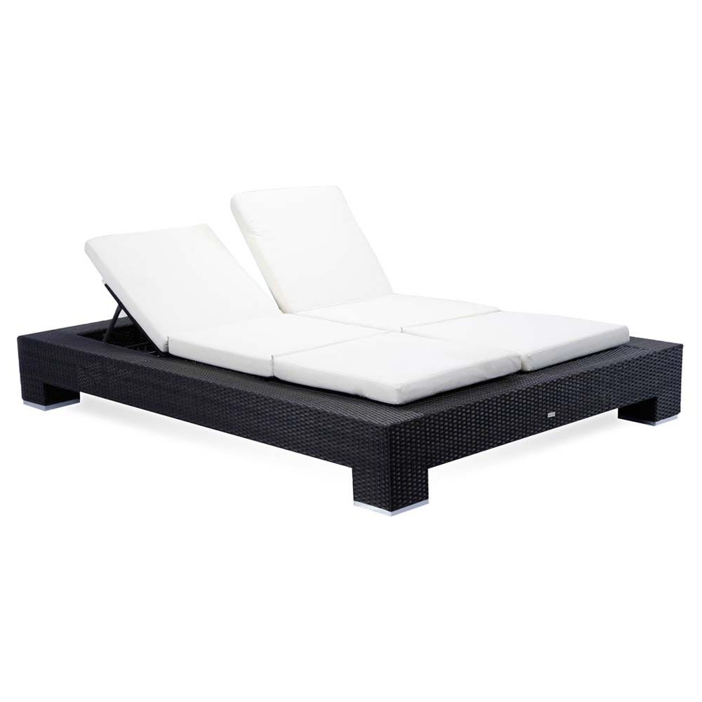 Preferred Source Outdoor King Wicker Double Chaise Lounge – Wicker With Outdoor Chaises (View 13 of 15)