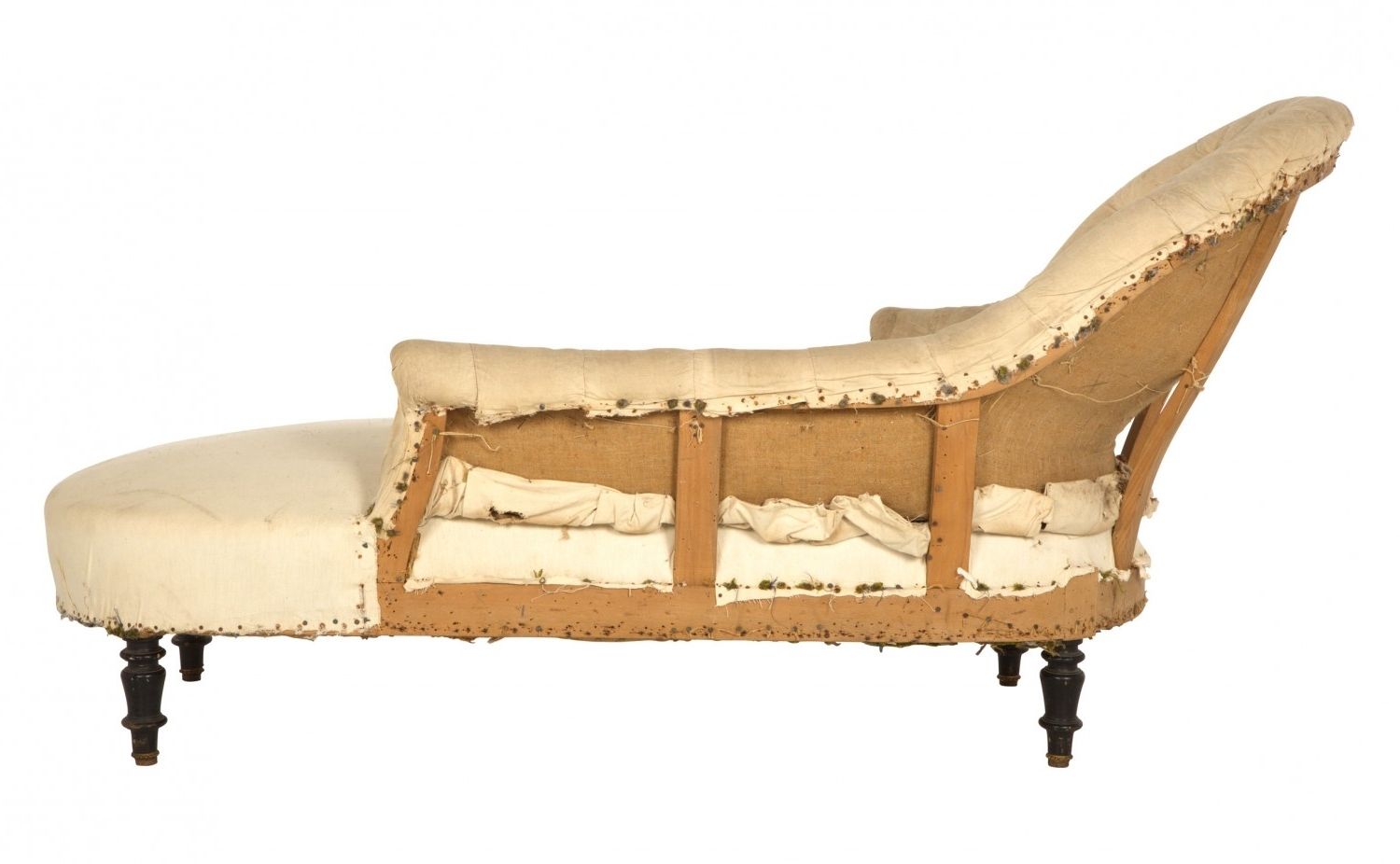 Preferred Vintage Chaise Lounges Within Antique Unupholstered Chaise Lounge (View 3 of 15)