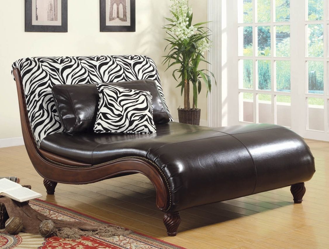 Preferred Zebra Print Chaise Lounge Chairs With Contemporary Chaise Lounge – Large Zebra Print Contemporary Chaise (View 9 of 15)
