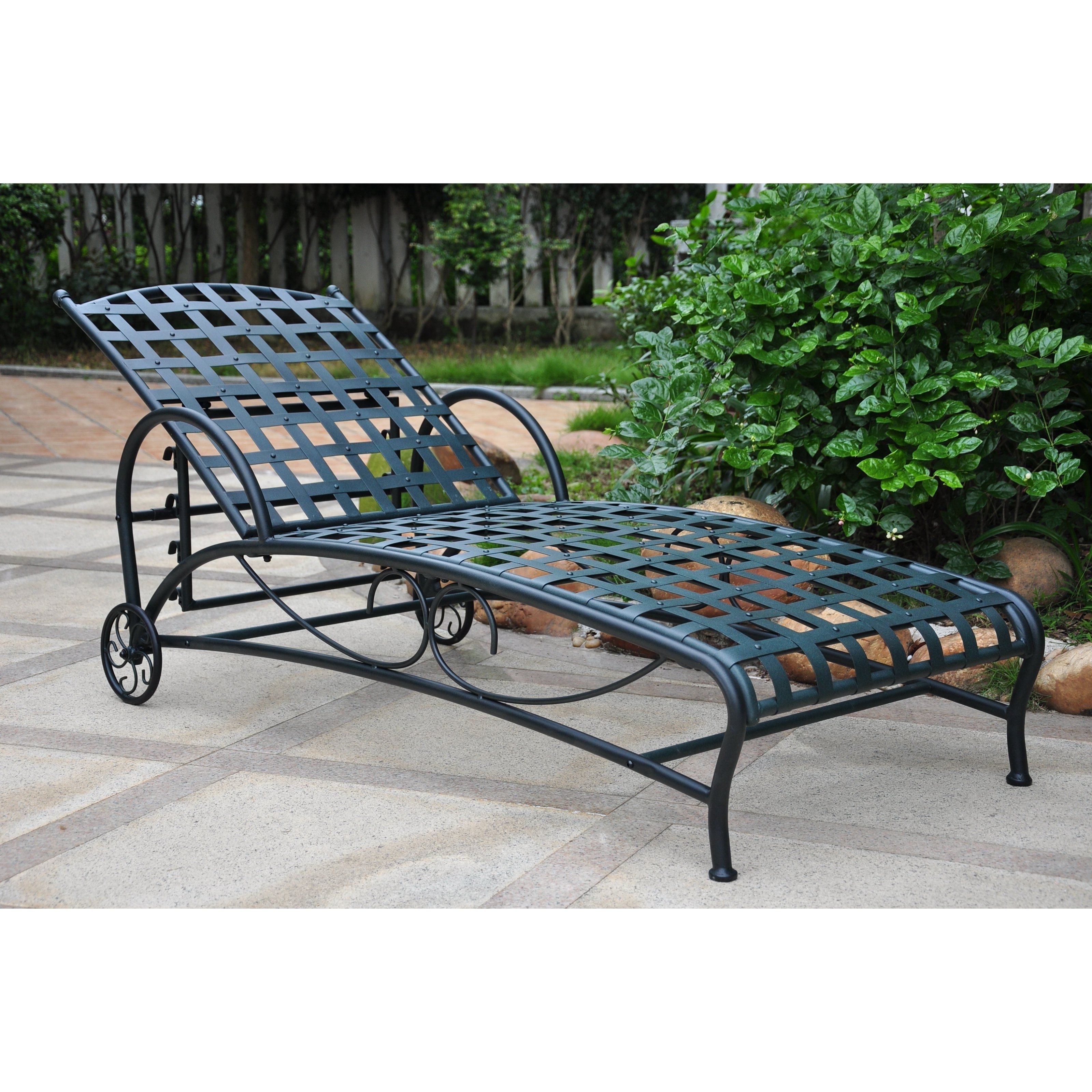 Recent Wrought Iron Outdoor Chaise Lounge Chairs Regarding Wrought Iron Chaise Lounge Chairs Outdoor • Lounge Chairs Ideas (View 3 of 15)