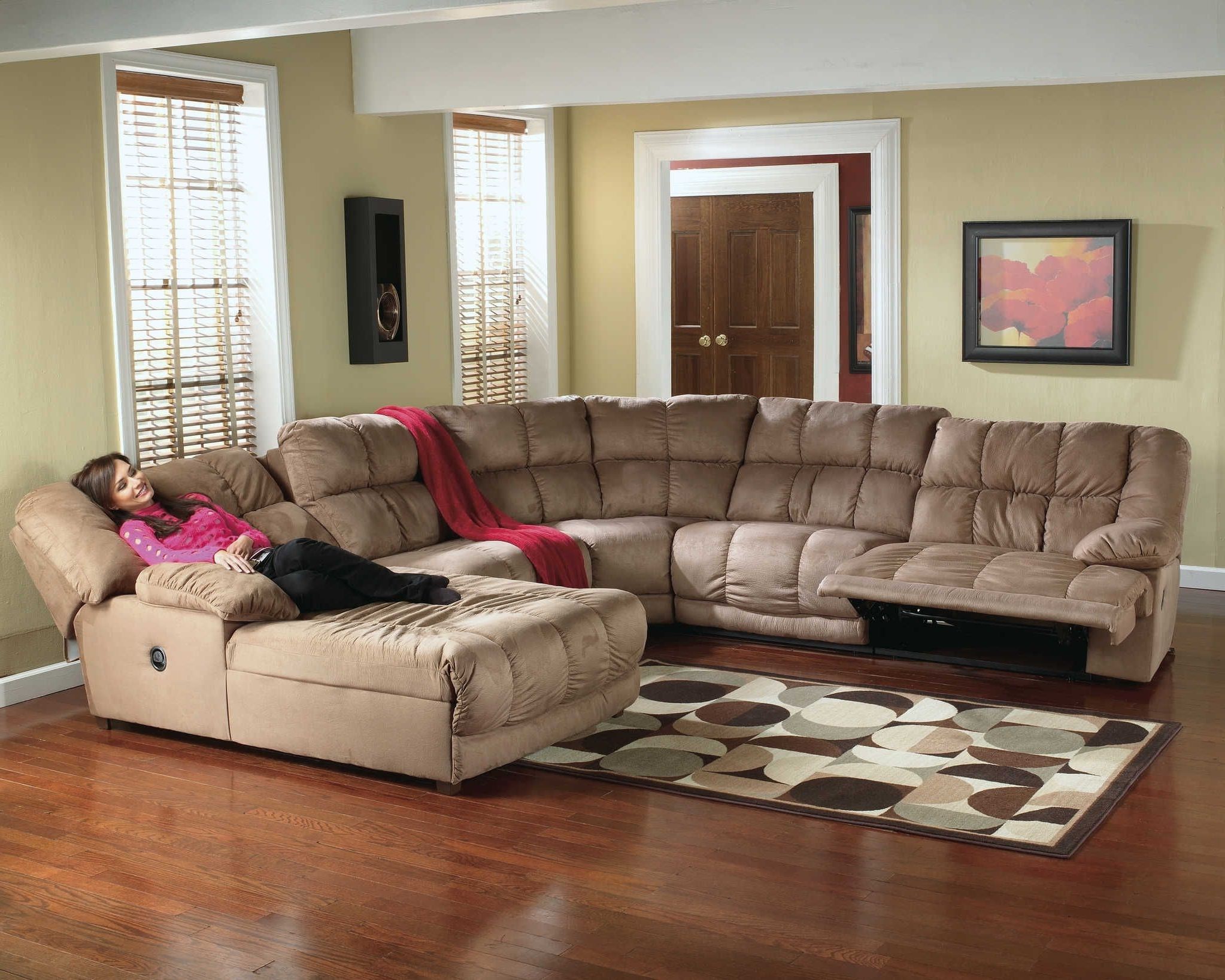 Recliner Chaise Inside Sectional Sofas With Recliners And Chaise (View 1 of 15)