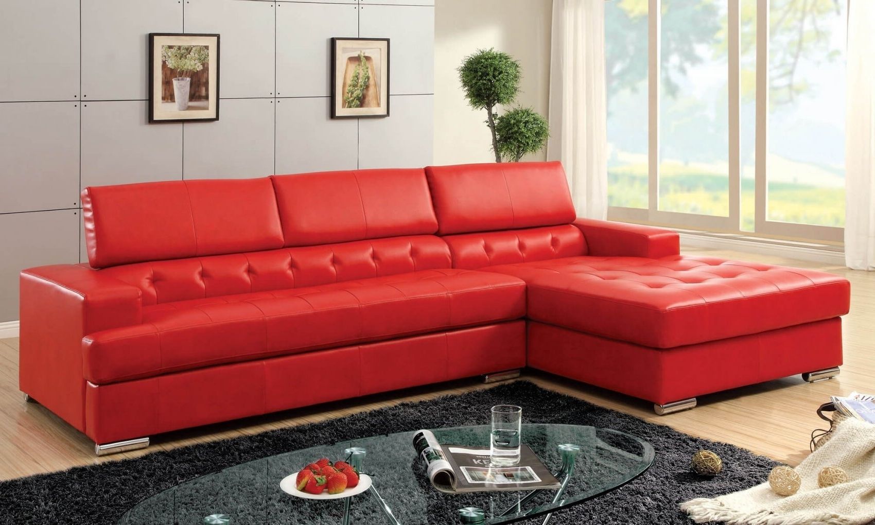 Red Leather Sectional Sofa Contemporary – Best Sectional In In Newest Red Leather Sectional Couches (Photo 1 of 15)