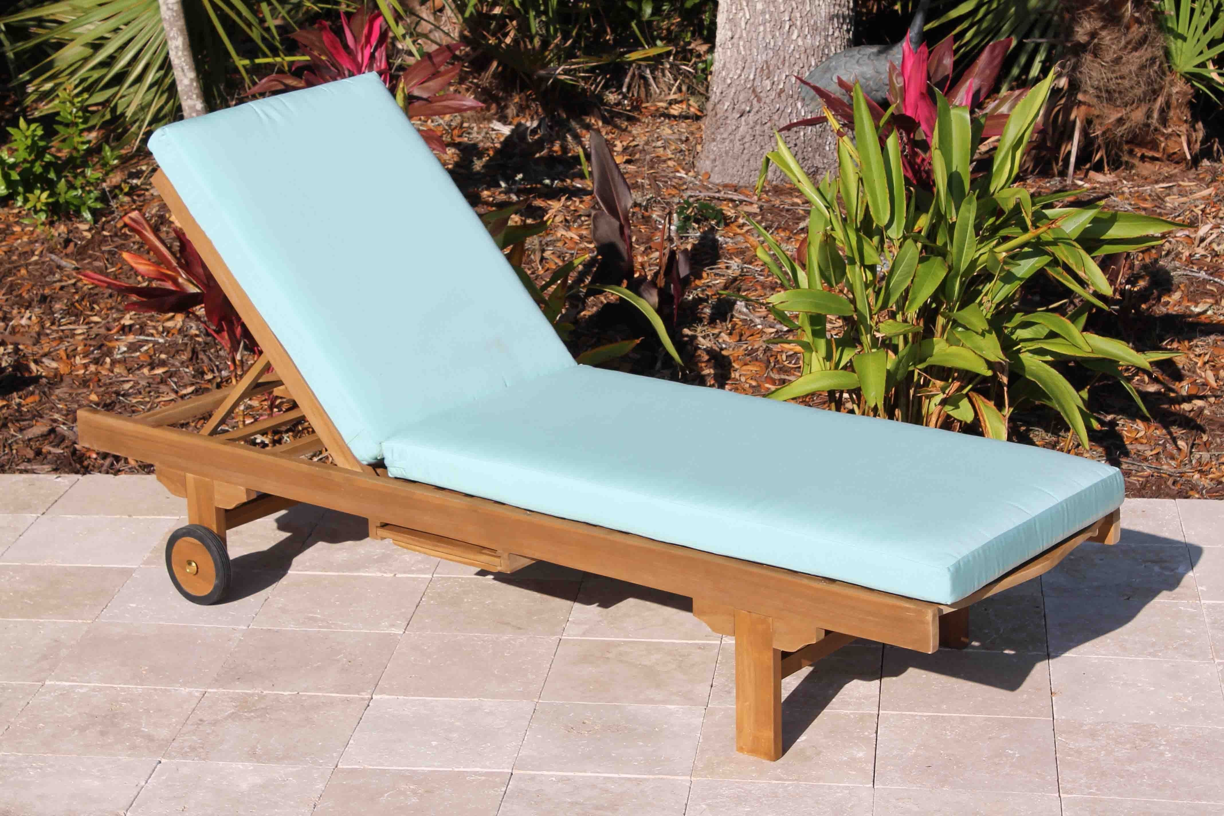Sale Sunbrella Fabric Chaise Lounge Cushion (View 1 of 15)