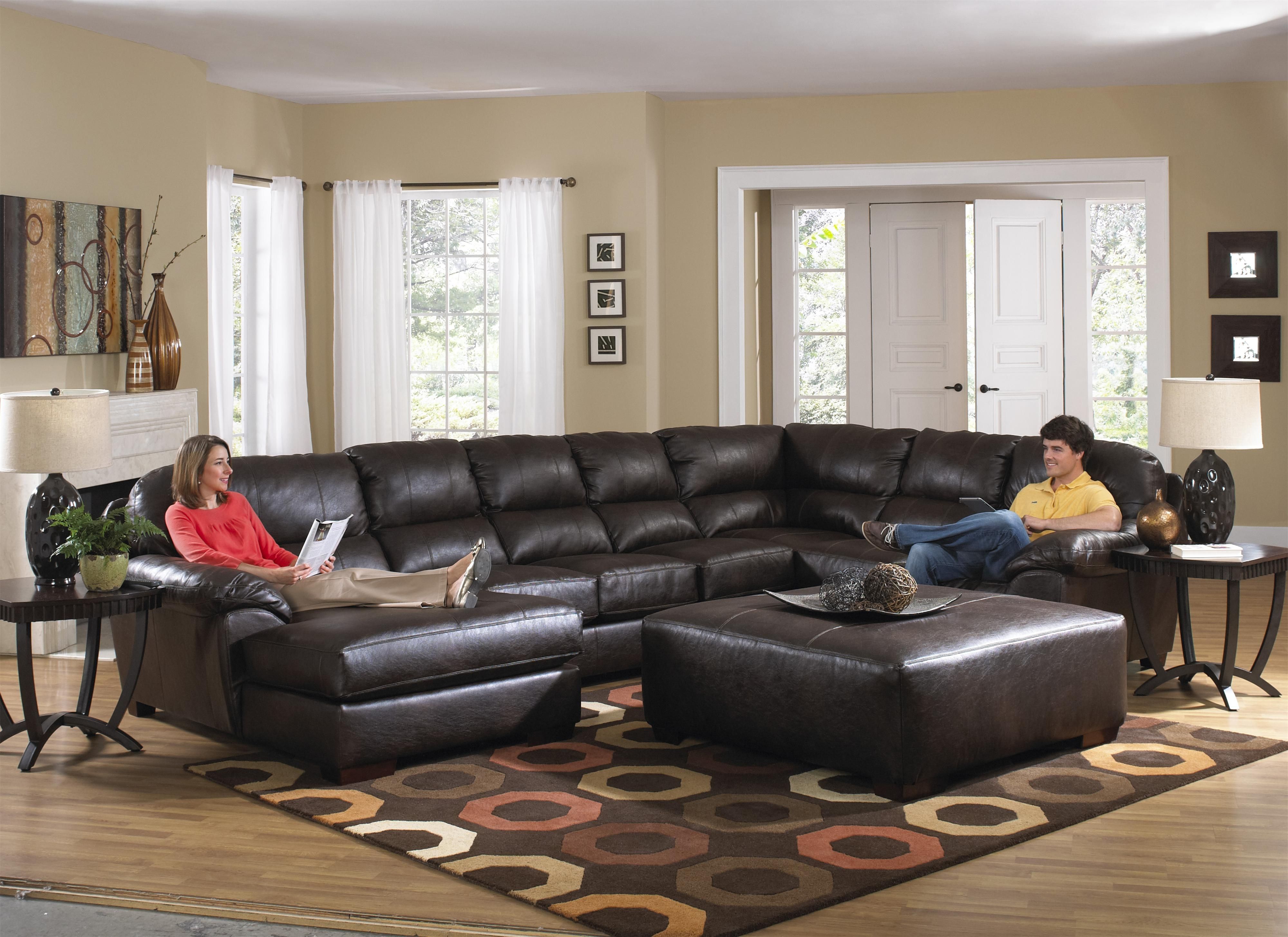 Sectional Couches With Large Ottoman With Recent Oversized Couches Ashley Furniture Extra Deep Couch Oversized (View 6 of 15)