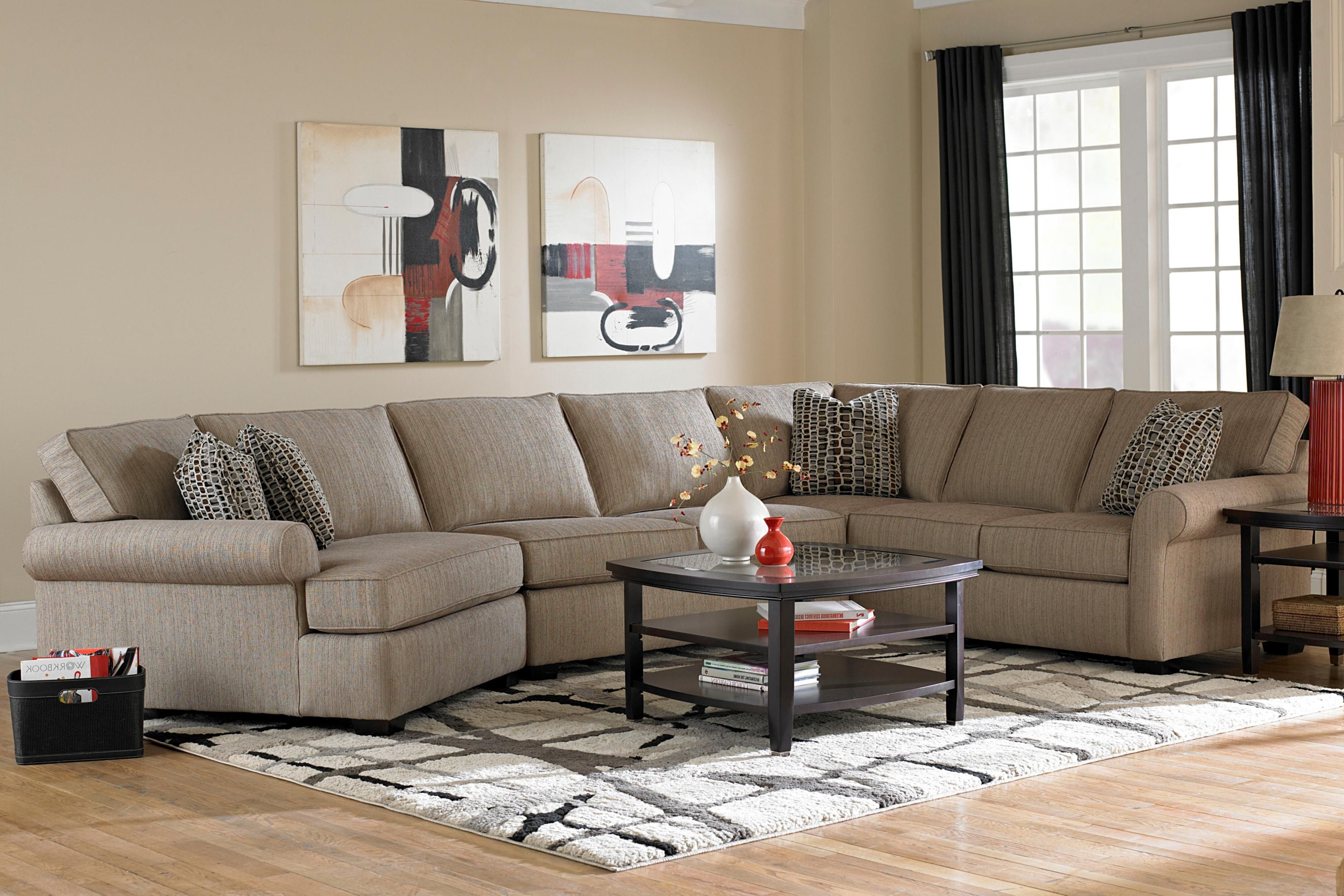 Sectional Sofas At Broyhill Throughout Well Liked Broyhill Furniture Ethan Transitional Sectional Sofa With Right (View 10 of 15)