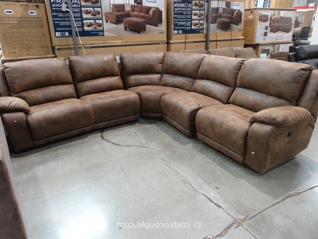 Sectional Sofas With Electric Recliners Throughout Most Recent Power Reclining Sofa Costco Microfiber Power Reclining Sectional (Photo 1 of 15)