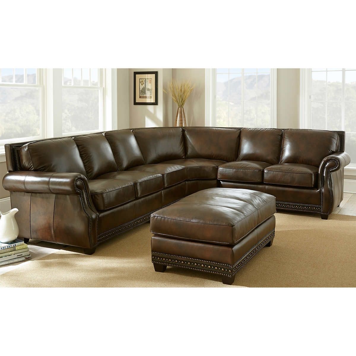 Sectional Sofas With Recliners Leather Inside Most Recent Fancy Leather Sectional Sofa With Recliner 30 On Sofas And Couches (View 11 of 15)