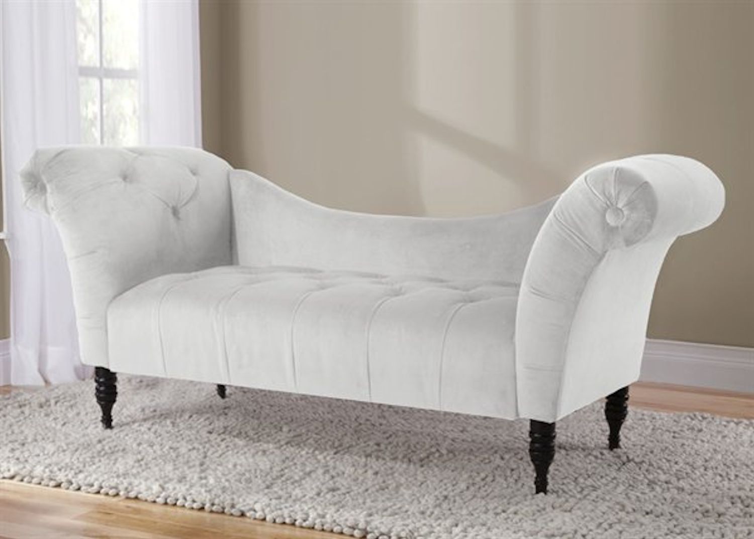 Skyline Chaise Lounges Inside Well Known Velvet Tufted Chaise Lounge – Whiteskyline Furniture – Home (View 12 of 15)