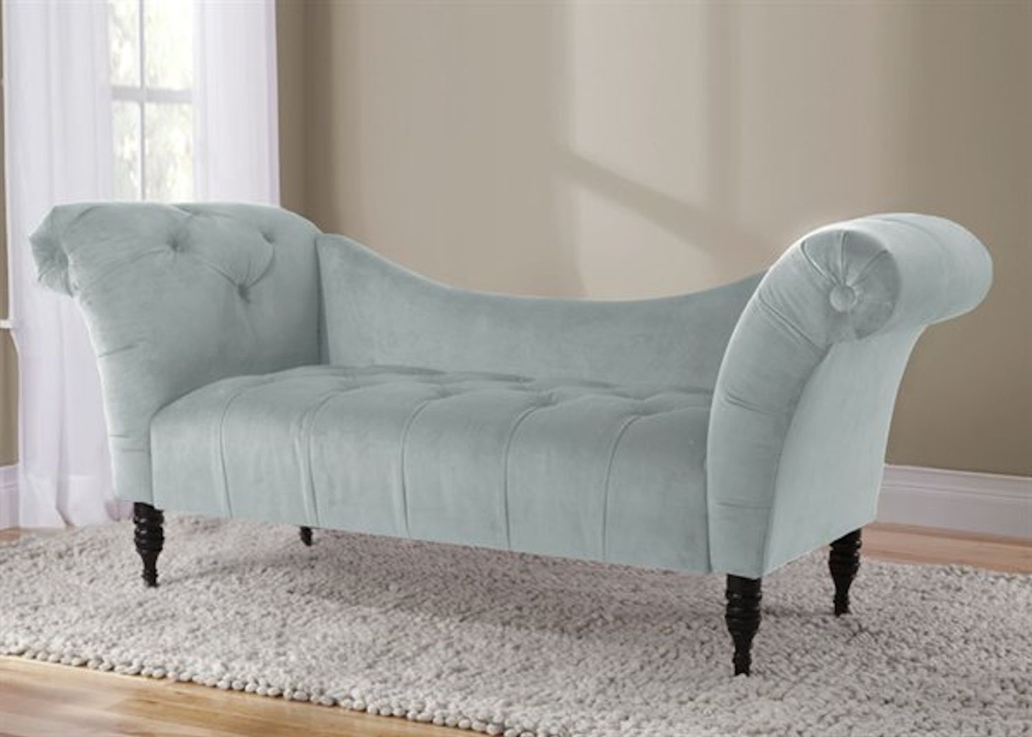 Skyline Chaises Pertaining To Fashionable Velvet Tufted Chaise Lounge – Poolskyline Furniture – Home (Photo 1 of 15)