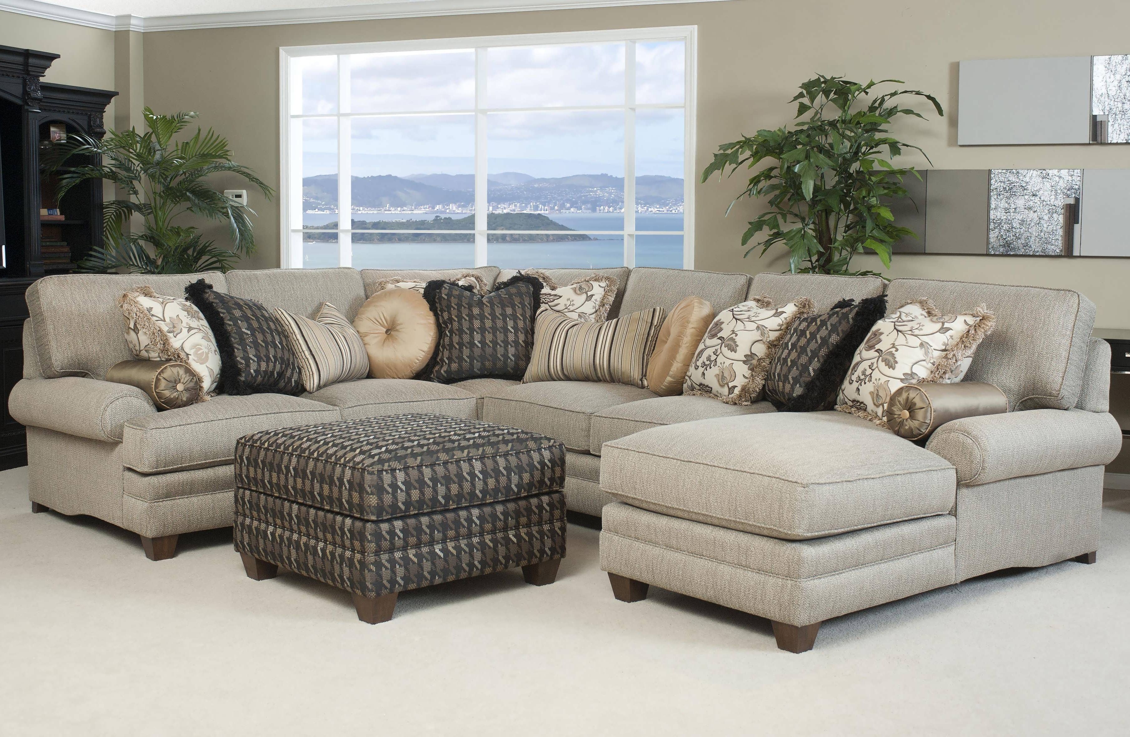 Sofa : Couches L Sofa Microfiber Sectional White Sectional Small Intended For Widely Used Chaise Lounge Sectionals (View 14 of 15)