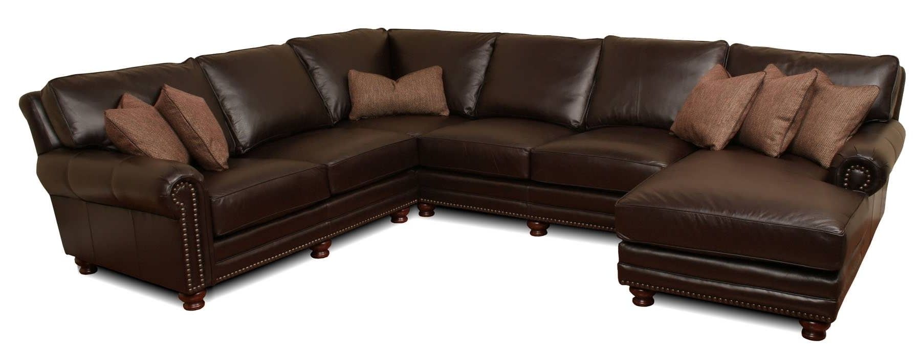 Sofa : Sofa Furniture Microfiber Sectional Couch Grey Leather Within Popular Leather Sectional Chaises (View 3 of 15)