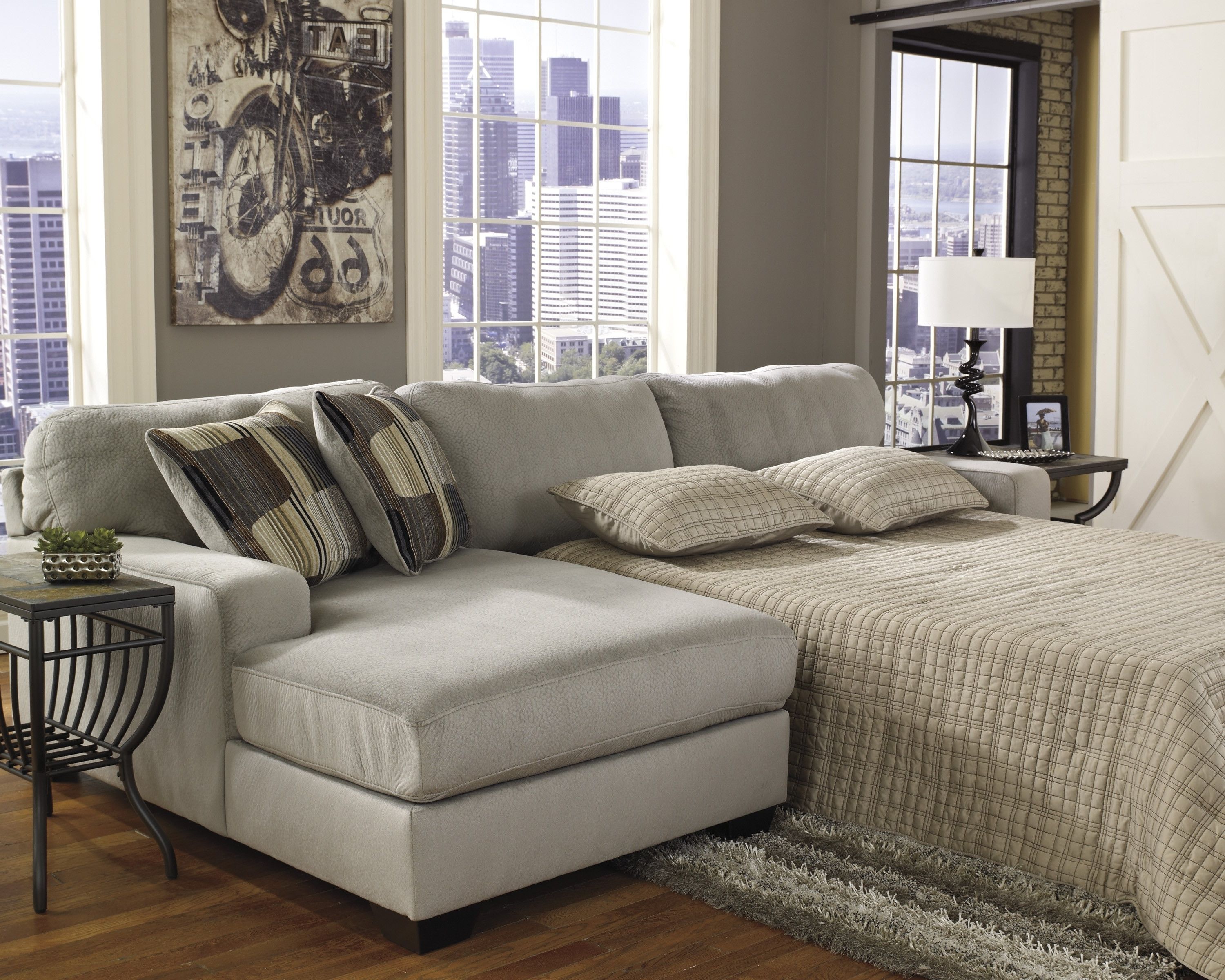 Stylish Leather Sectional Sleeper Sofa With Chaise Fancy Living For Well Liked Small Leather Sectionals With Chaise (Photo 12 of 15)
