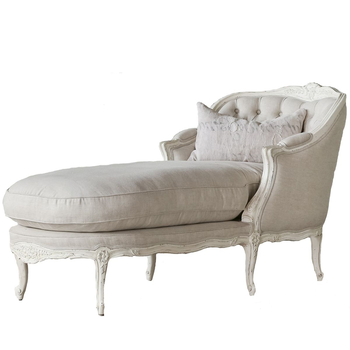 Sumptuous French Chaise Lounge – Shabby Chic For Fashionable French Chaises (View 5 of 15)