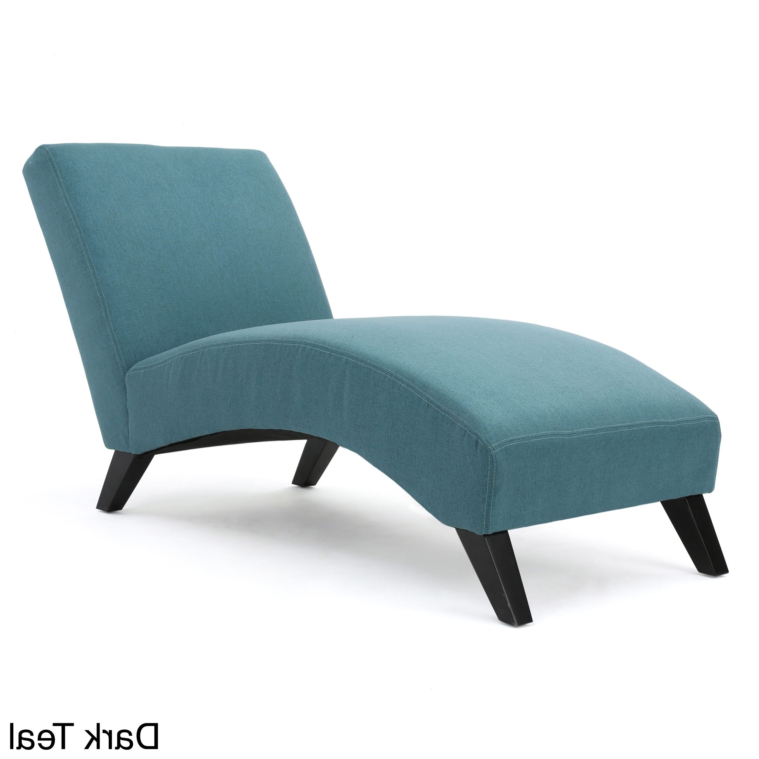 Teal Chaise Lounges Intended For Current Finlay Fabric Chaise Loungechristopher Knight Home – Free (Photo 9 of 15)