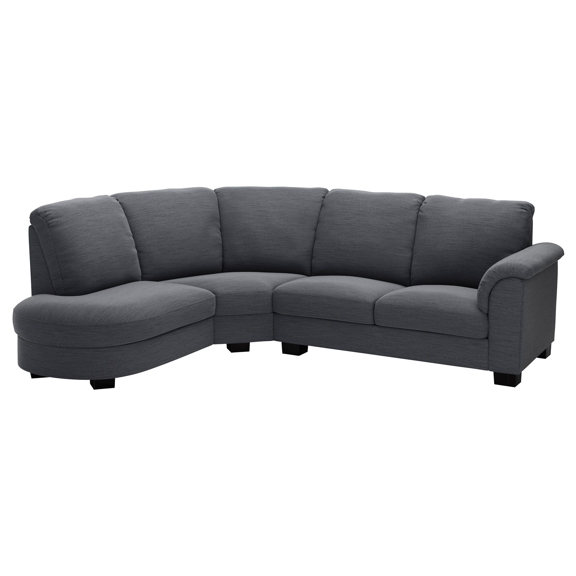 Tidafors Corner Sofa With Arm Left – Dansbo Medium Brown – Ikea In Most Recently Released Fabric Corner Sofas (View 7 of 15)