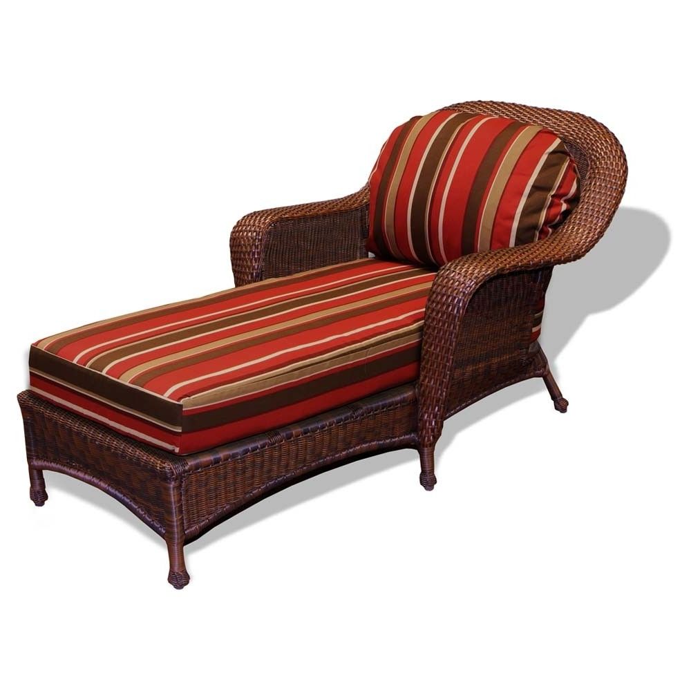 Tortuga Outdoor Lexington Wicker Chaise Lounge – Wicker Pertaining To Fashionable Wicker Chaises (View 1 of 15)