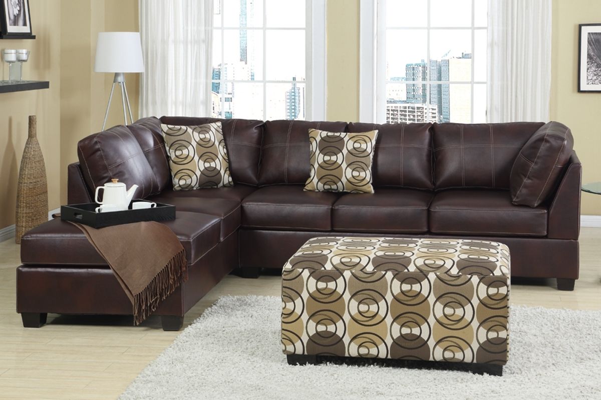 Trendy Brown Leather Sectionals With Chaise Pertaining To Sectionals Sofas Ikea Ektorp Sectional U Shaped Sofa With Chaise (View 14 of 15)