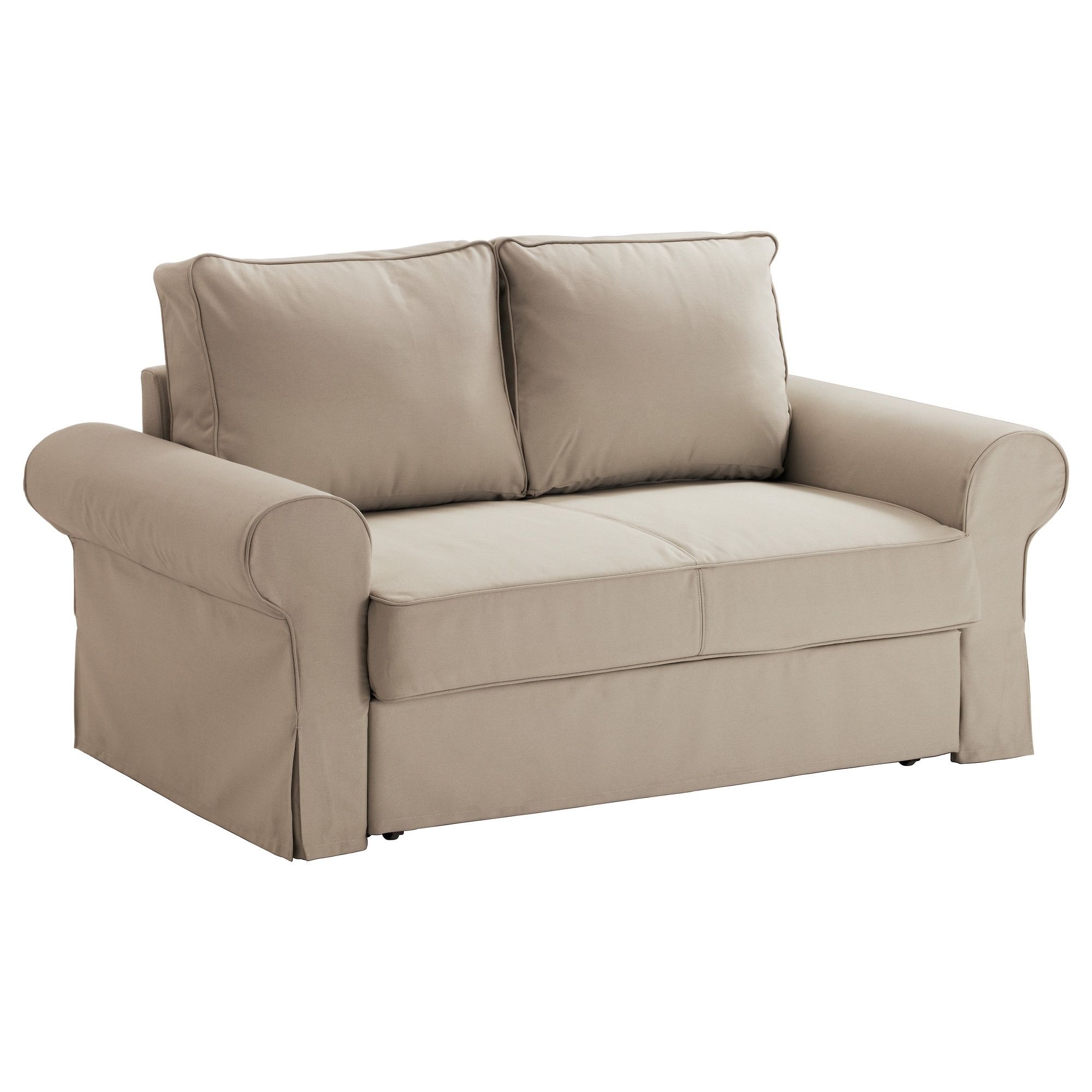 Trendy Ikea Two Seater Sofas Inside Backabro Two Seat Sofa Bed Ramna Beige – Ikea (Photo 10 of 15)