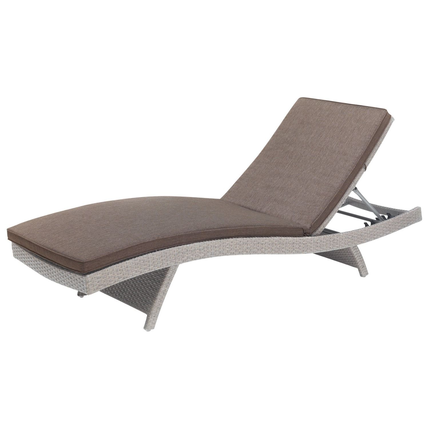 Trendy Kettler Universal Sun Lounger – White Wash With Taupe Cushion From Pertaining To Kettler Chaise Lounge Chairs (View 9 of 15)