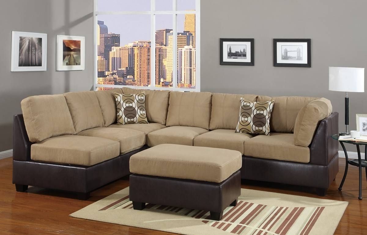 Trendy Stylish Leather And Suede Sectional Sofa – Mediasupload For Leather And Suede Sectional Sofas (View 1 of 15)