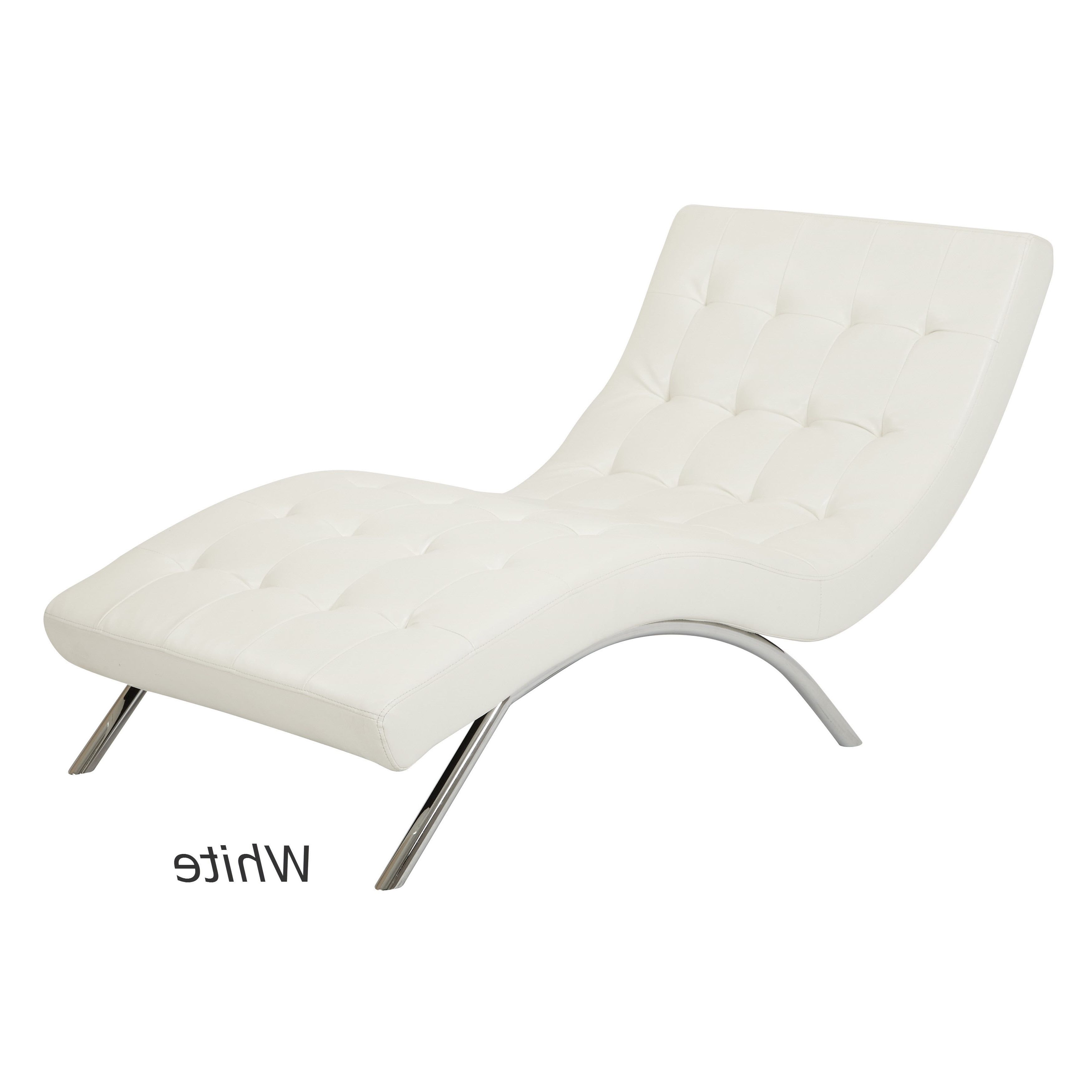 Tufted Chaise Lounge Chairs Within Newest Ave Six Blake Tufted Chaise Lounge Chair In Faux Leather – Free (View 15 of 15)