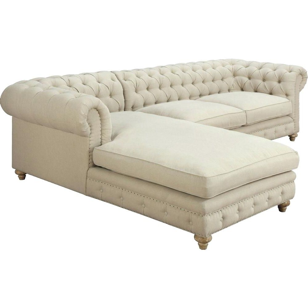 Tufted Sectional Sofas With Chaise Pertaining To Trendy Decoration: Tufted Sectional Sofa With Chaise (Photo 5 of 15)
