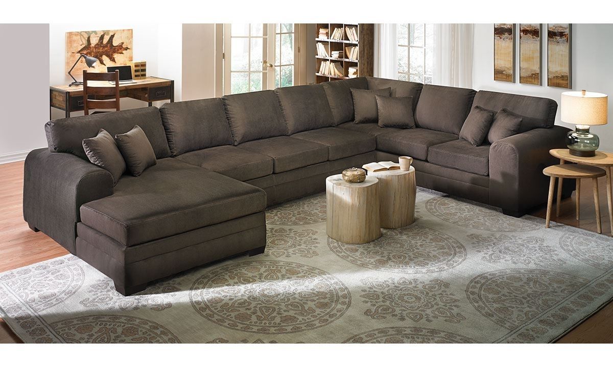 Upholstered Sectional Sofa With Chaise (View 2 of 15)