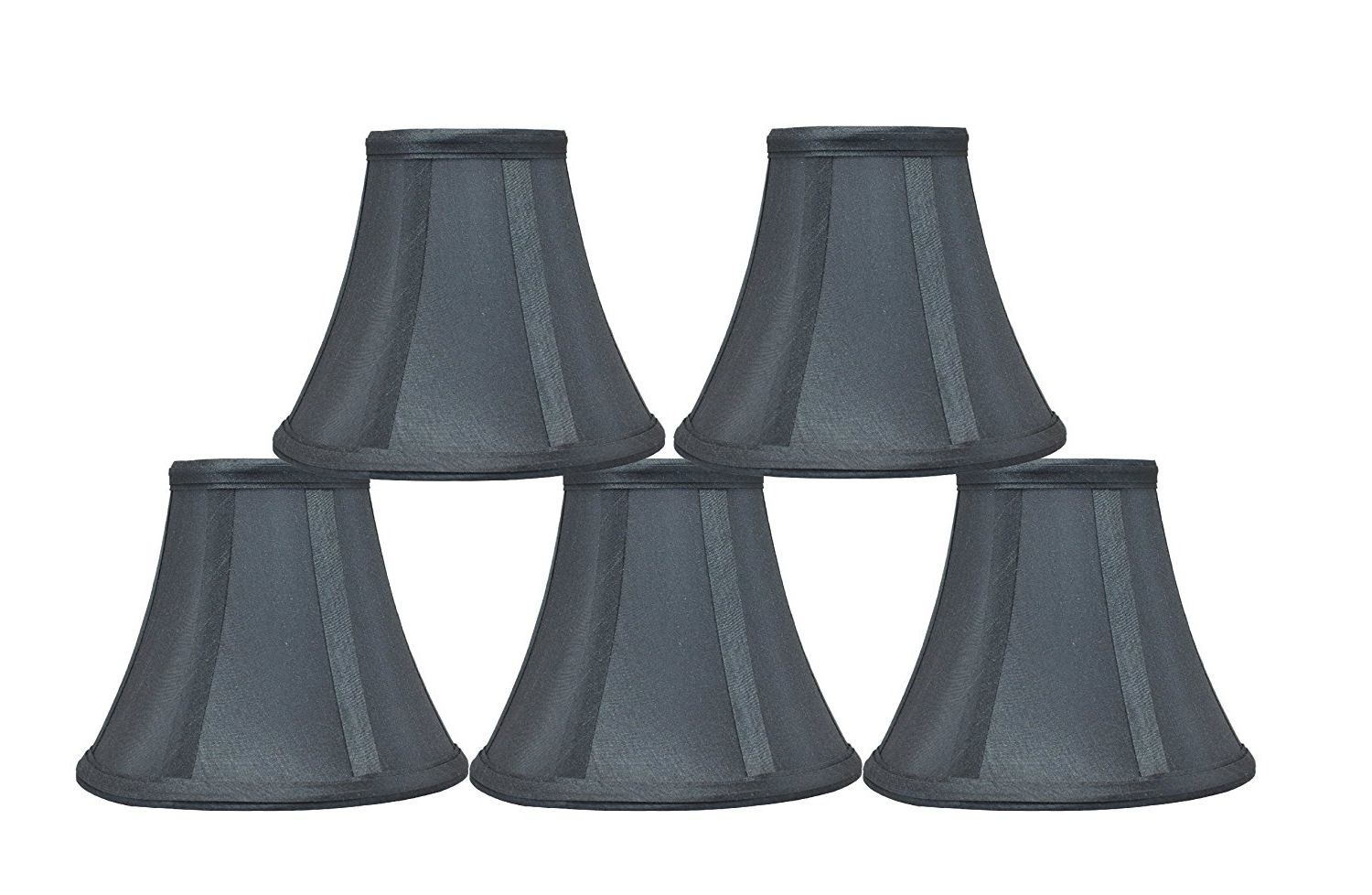 Urbanest 6 Inch Bell Chandelier Lamp Shade, Gray, Clip On, Set Of 5 Pertaining To Widely Used Chandelier Lamp Shades (View 12 of 15)