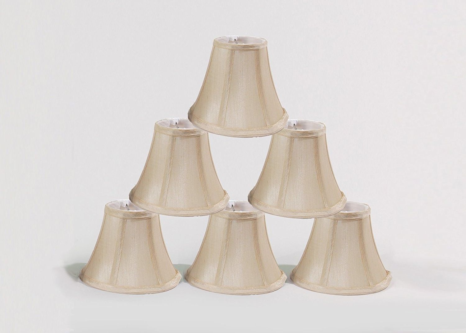 Urbanest Chandelier Lamp Shades, Set Of 6, Soft Bell 3"x 6"x 5 For Most Popular Chandelier Lamp Shades Clip On (Photo 6 of 15)