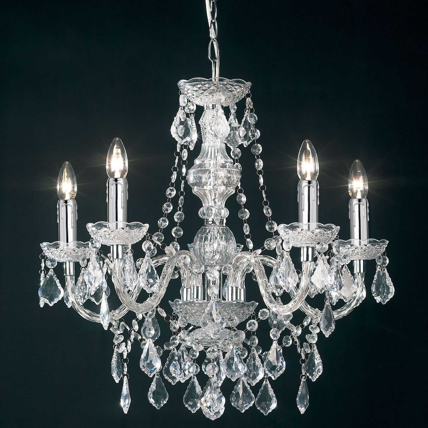Well Known Acrylic Chandelier Lighting Within Luxury Acrylic Chandelier – Home Designing (View 15 of 15)