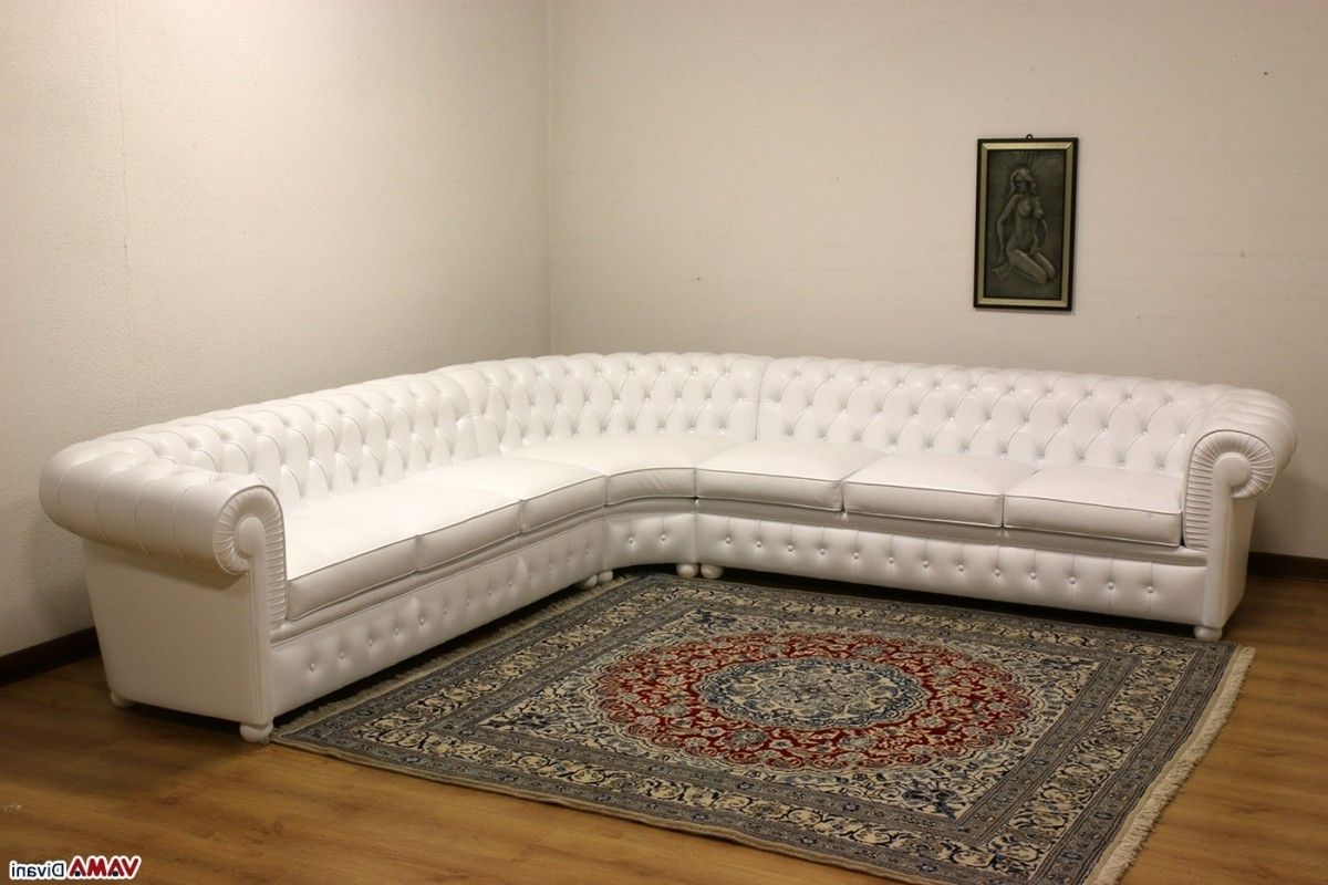 Well Known Chesterfield Leather Corner Sofa With Round Corner (Photo 9 of 15)