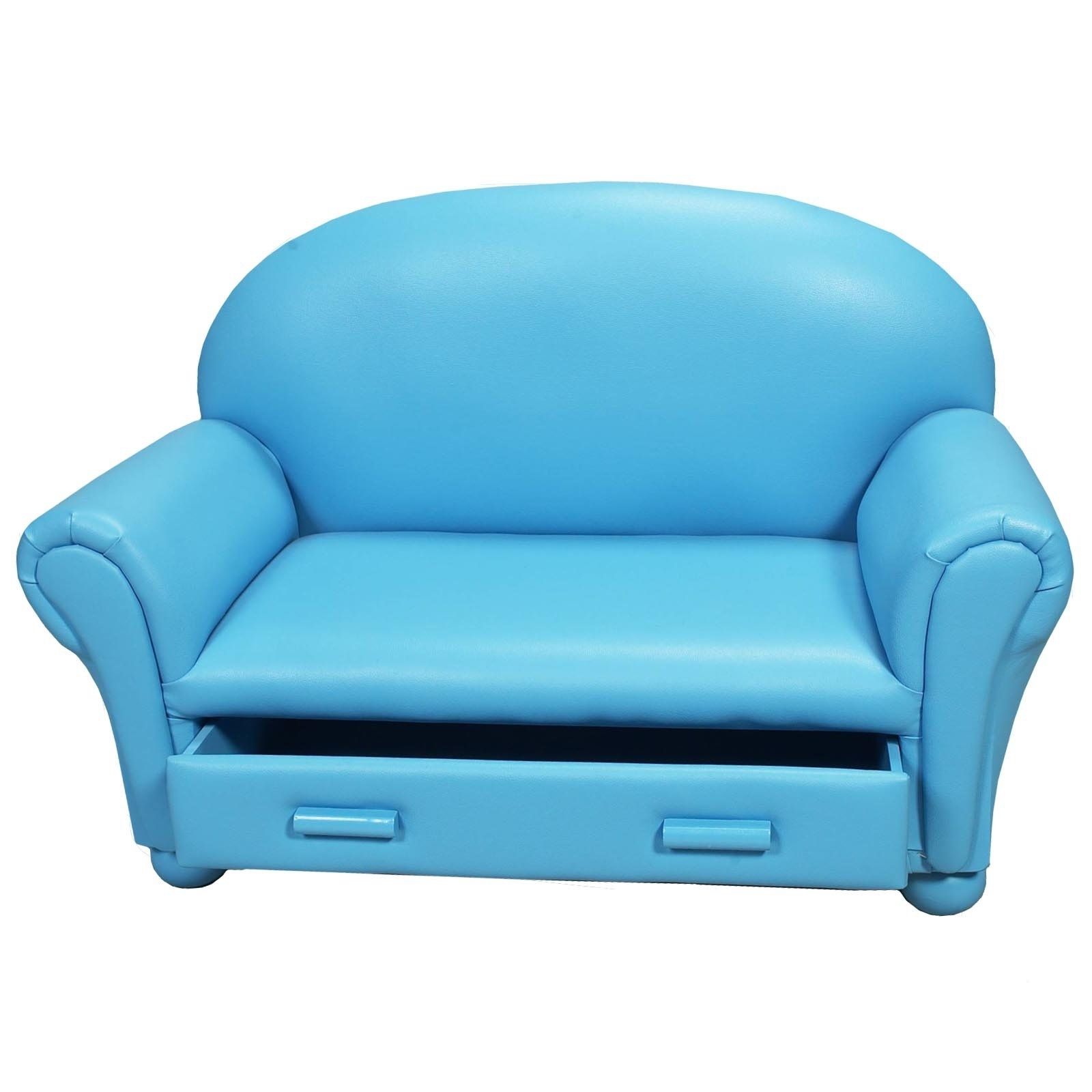 Well Known Childrens Sofas For Childrens Sofa With Storage Drawer – Walmart (Photo 1 of 15)