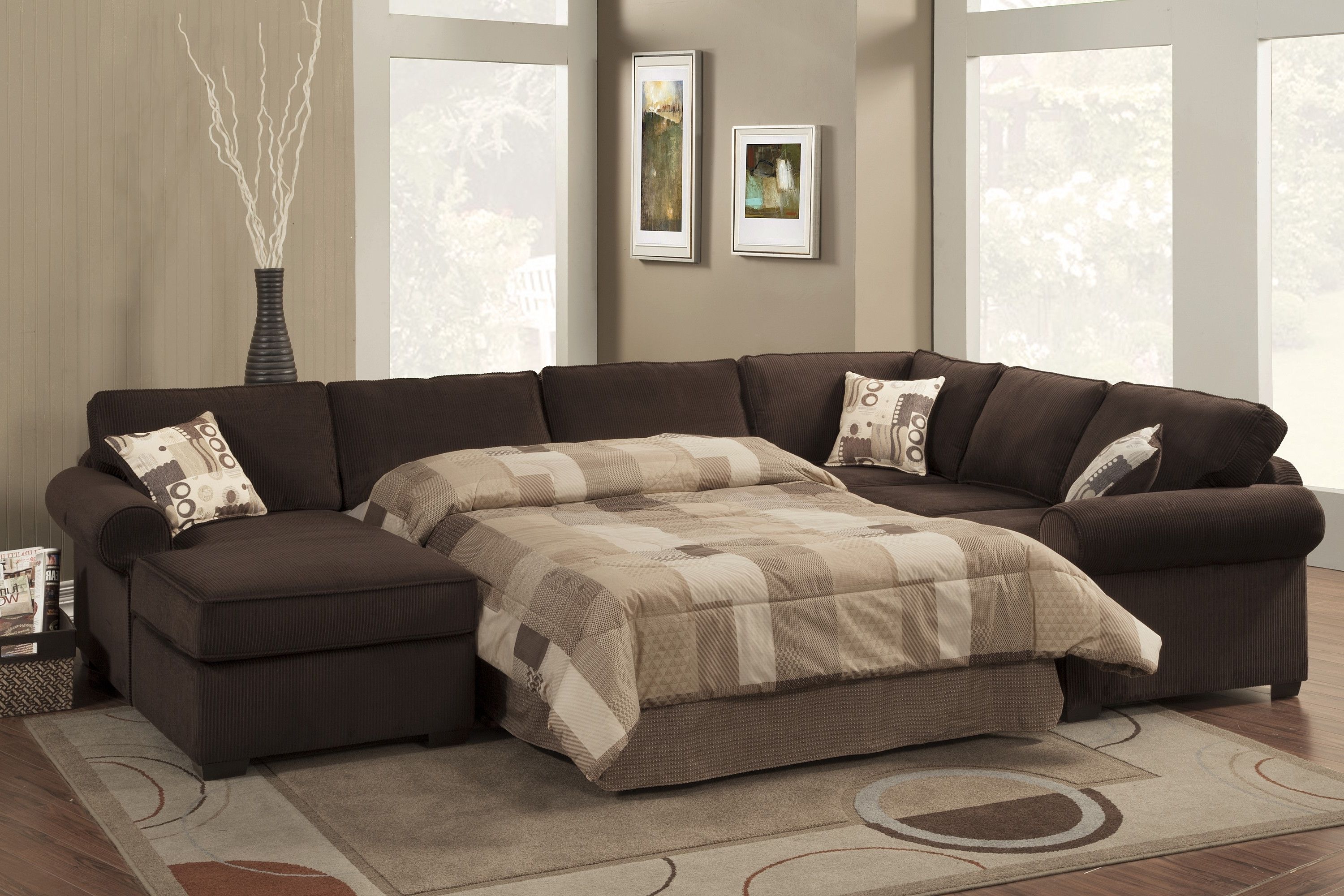 Well Known Sleeper Sofas With Chaise Regarding 72 Inch Sofa Small Sectional Sofa Bed Loveseat Sectional Sleeper (View 13 of 15)
