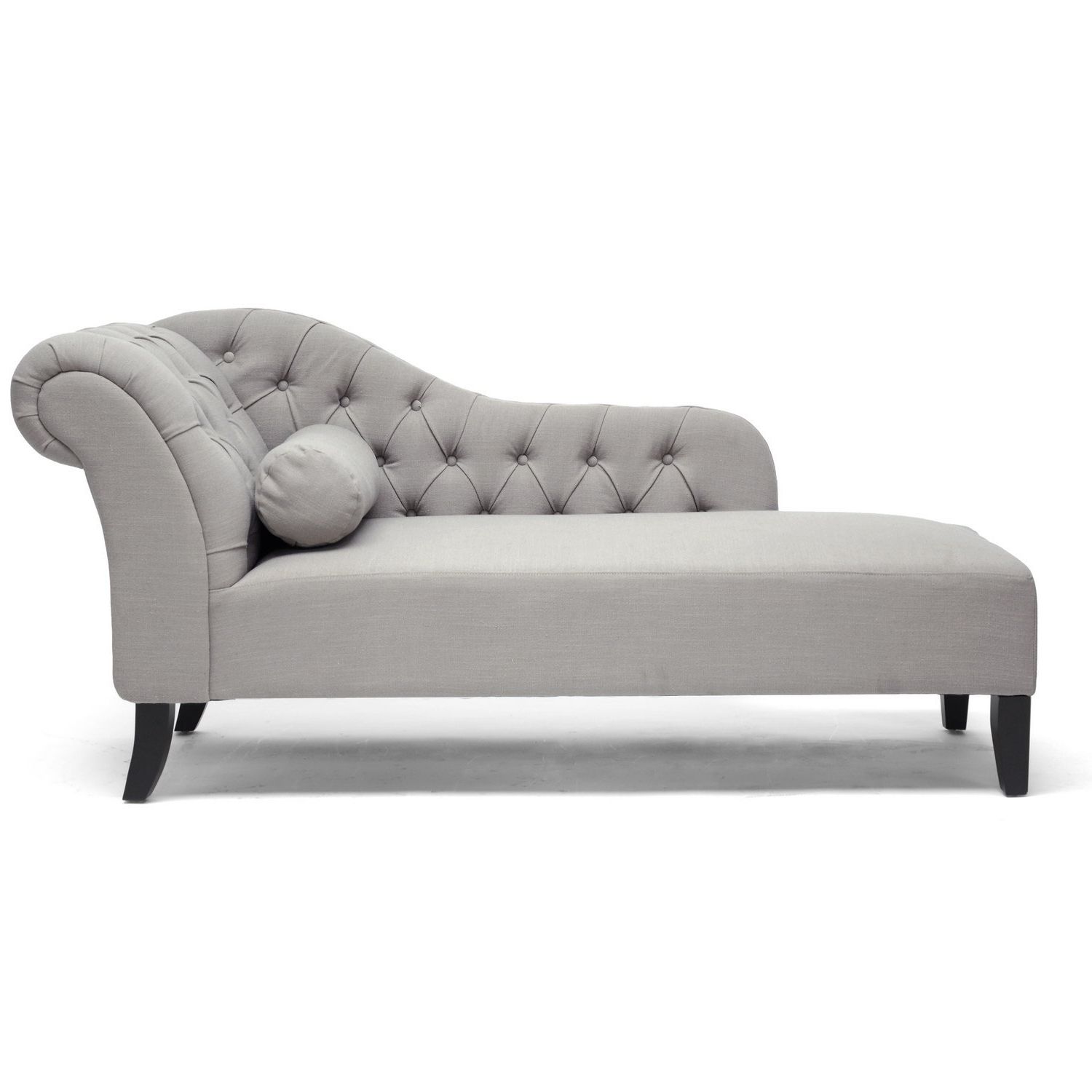 Well Liked Amazon: Baxton Studio Aphrodite Tufted Putty Linen Modern With Regard To Modern Chaise Lounges (View 13 of 15)