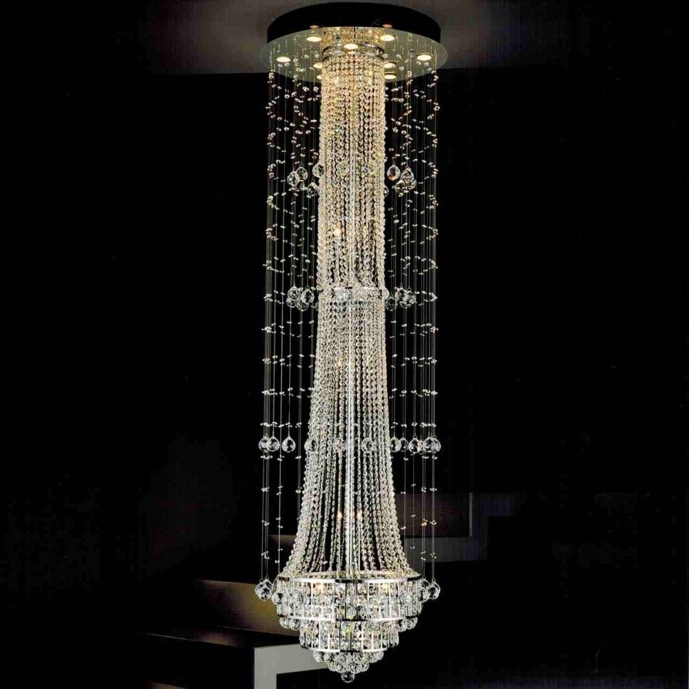 Well Liked Chandeliers Design : Awesome Modern Foyer Chandelier Contemporary Inside Contemporary Large Chandeliers (Photo 12 of 15)