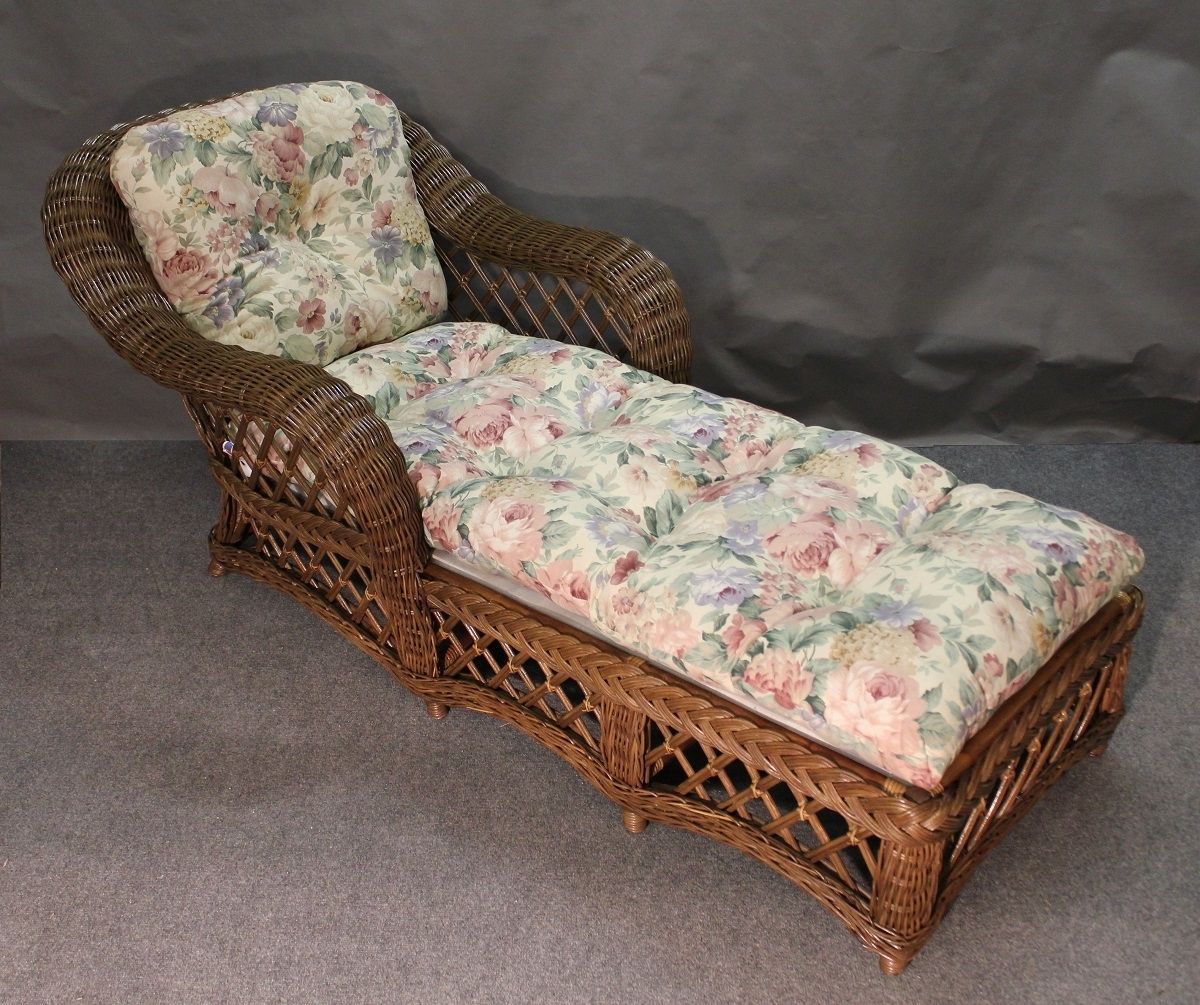 Wicker Chaises Intended For Famous Cape Cod Wicker Chaise Lounge, All About Wicker (View 11 of 15)
