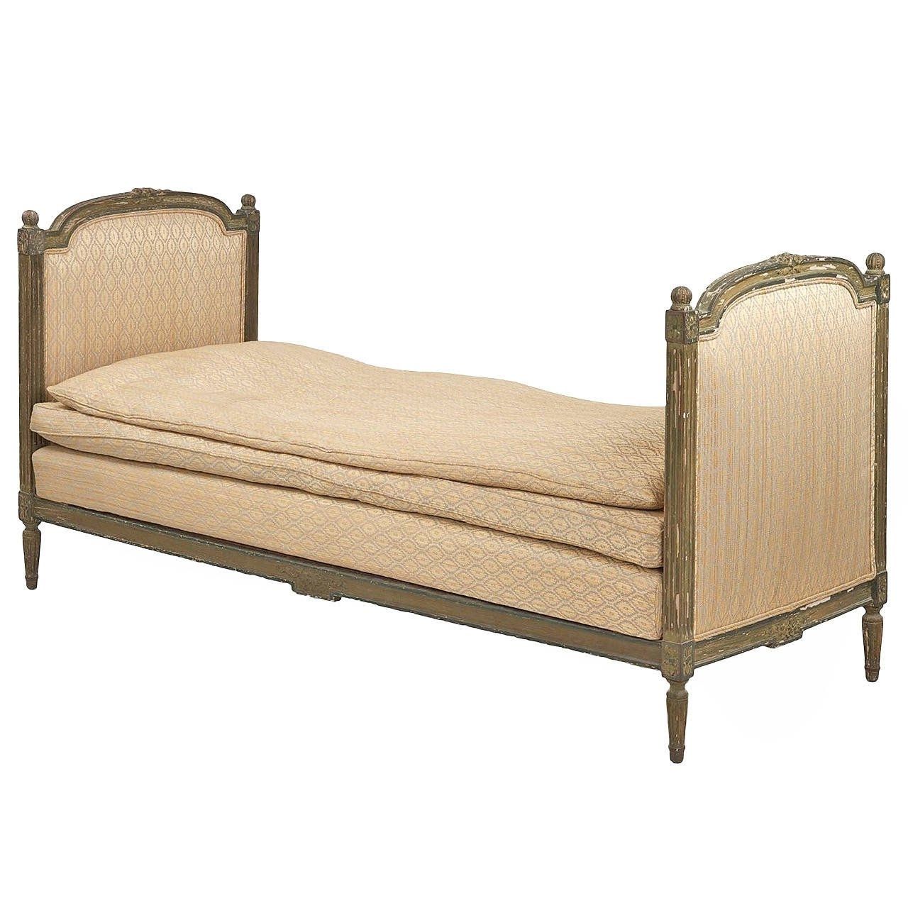 Widely Used Daybed Chaises Throughout 19th Century French Louis Xvi Style Antique Daybed Chaise Settee (View 12 of 15)