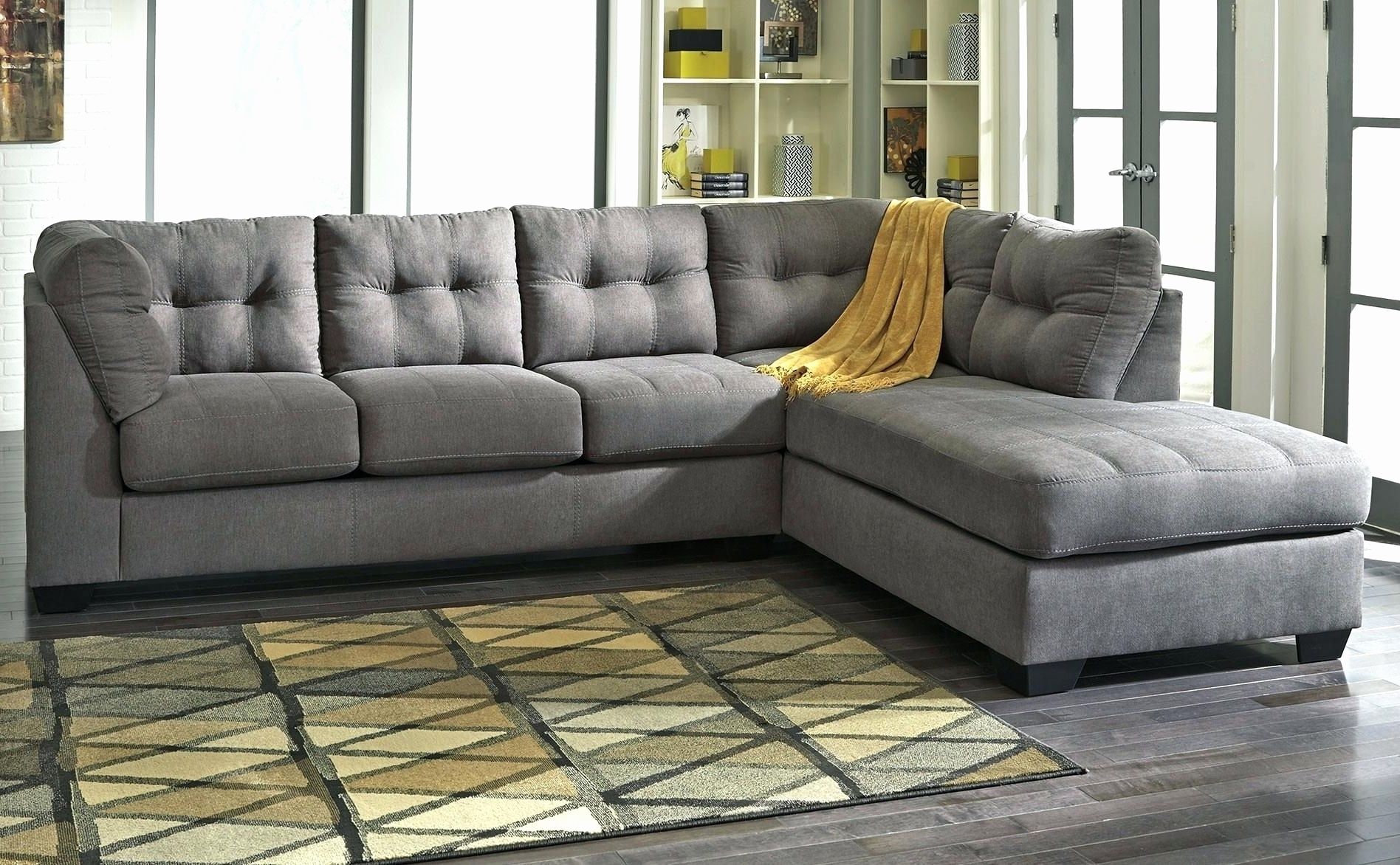 Widely Used Fresh Grey Velvet Sectional Sofa 2018 – Couches And Sofas Ideas With Regard To Tufted Sectional Sofas With Chaise (Photo 9 of 15)