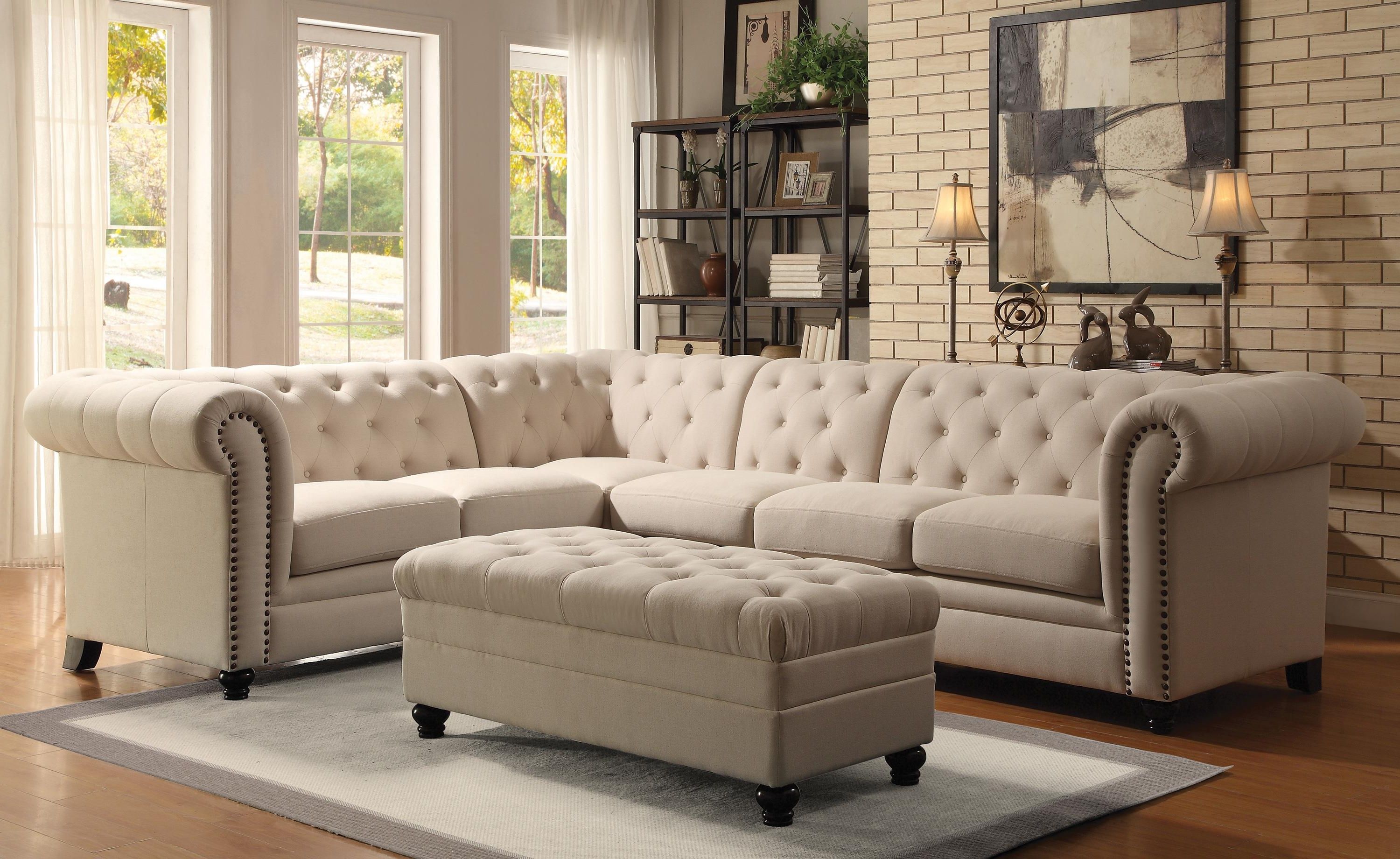 Featured Photo of 2024 Popular Tufted Sectional Sofas