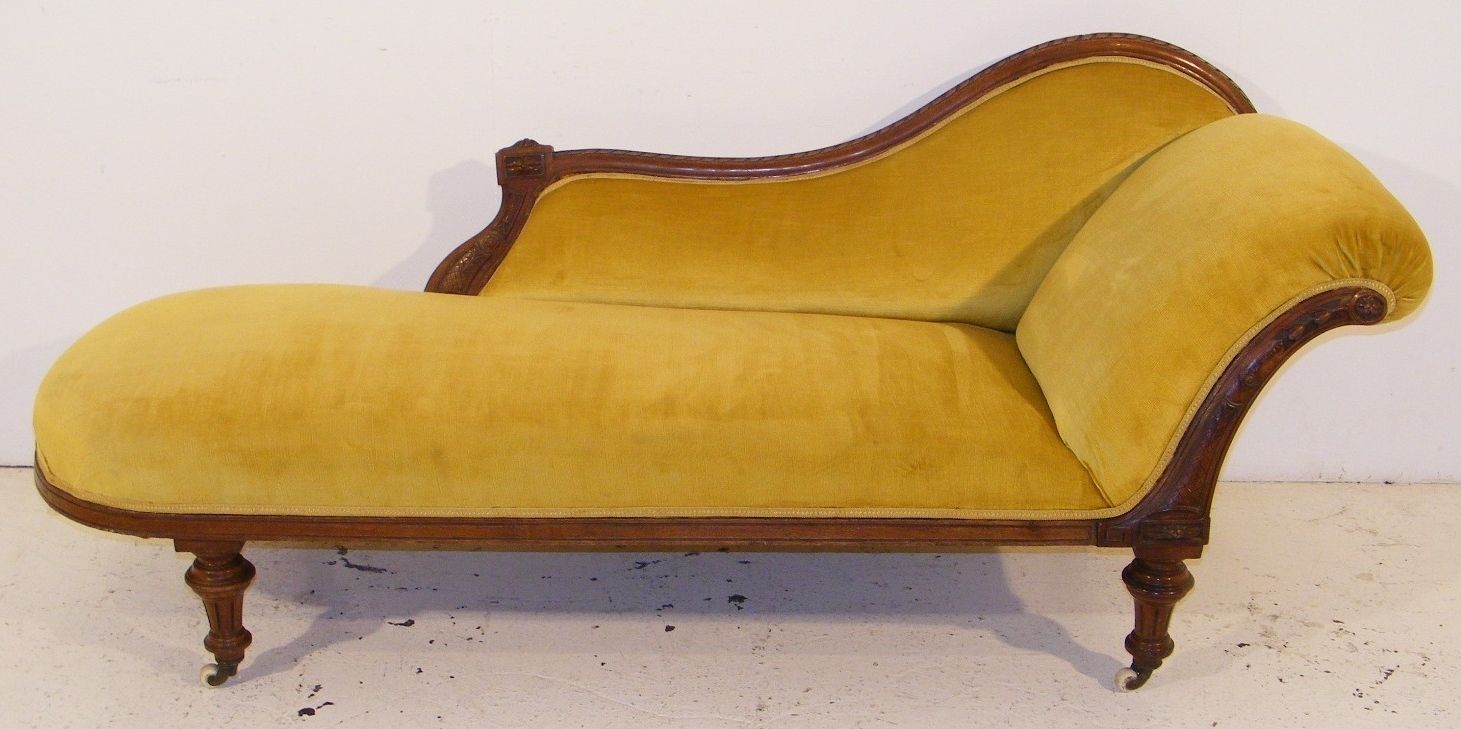 Yellow Chaises Pertaining To Current The Victorian Chaise Lounge – Home Design And Decor (View 2 of 15)