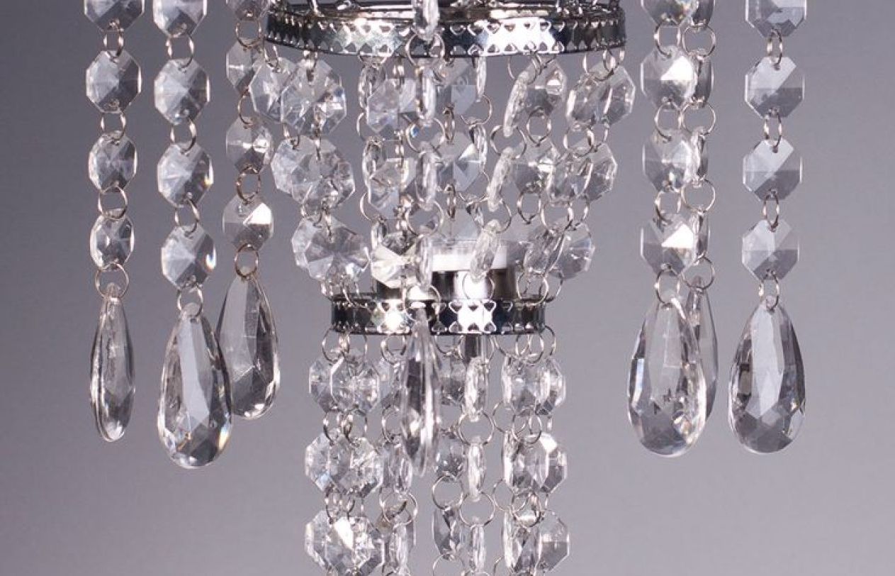 2017 Chandelier : Stunning Faux Crystal Chandelier Wedding Bead Strands Throughout Faux Crystal Chandelier Wedding Bead Strands (Photo 1 of 15)