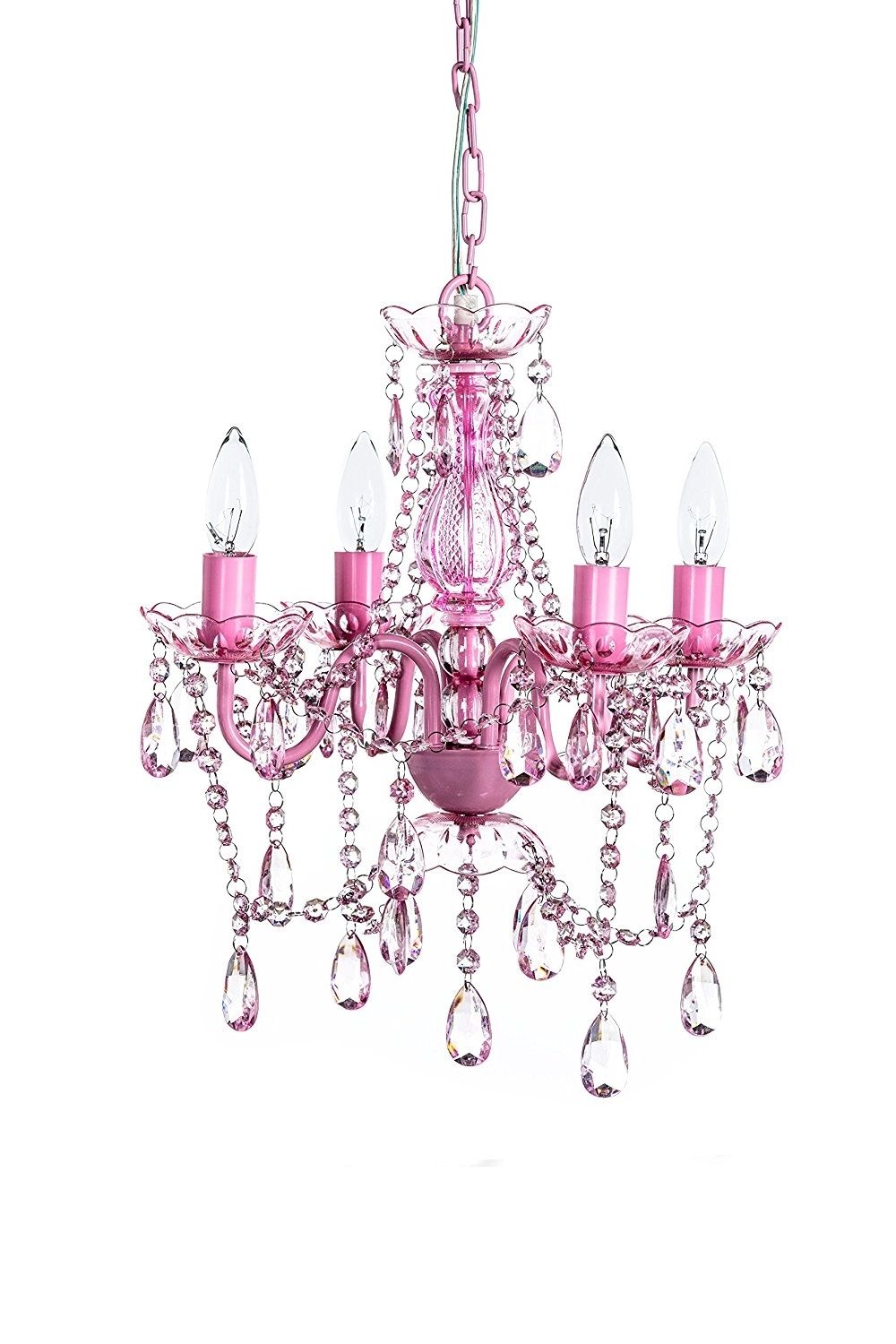 2017 Small Gypsy Chandeliers Inside The Original Gypsy Color 4 Light Small Pink Chandelier H  (View 9 of 15)