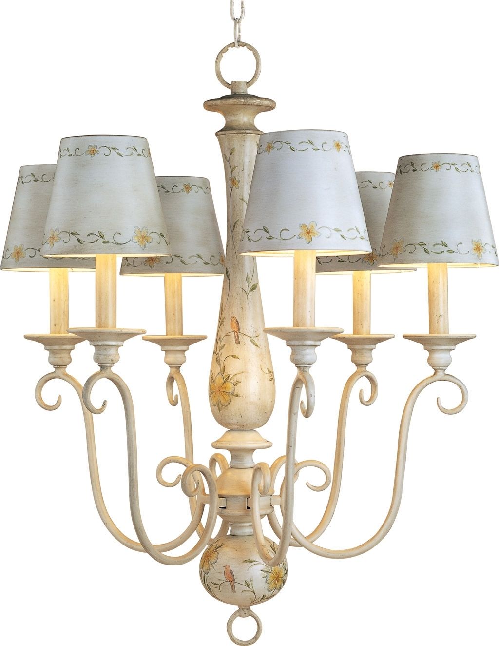 2018 Antique French Country Mini Chandelier With Ceramic Lamp Shades And With French Country Chandeliers (View 10 of 15)