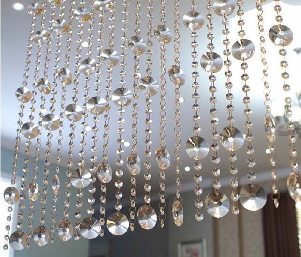 Amazon : Ujoy 39" Faux Crystal Chandelier Wedding Bead Strands With Widely Used Faux Crystal Chandelier Wedding Bead Strands (Photo 2 of 15)