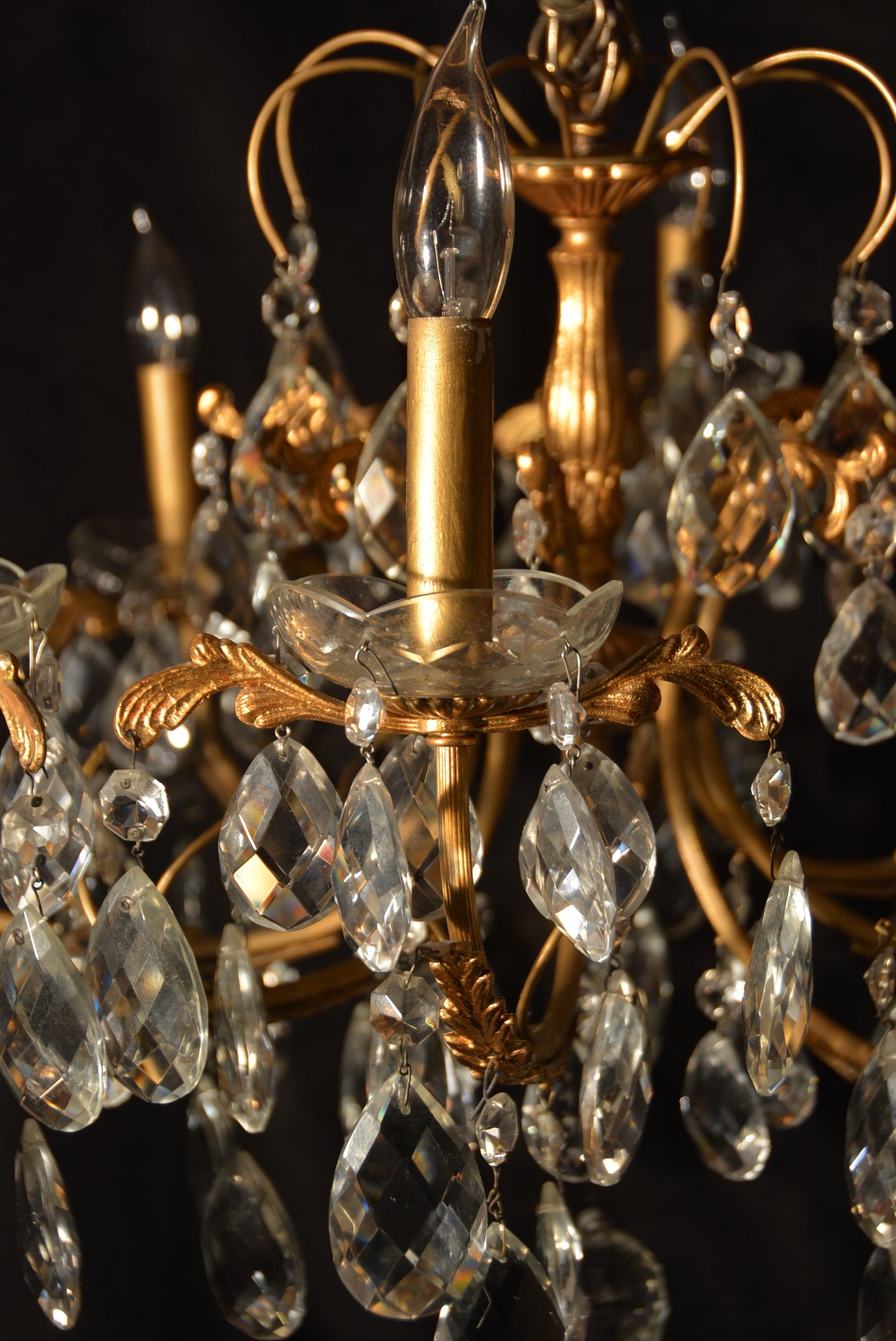 Antiques Inside French Gold Chandelier (Photo 14 of 15)