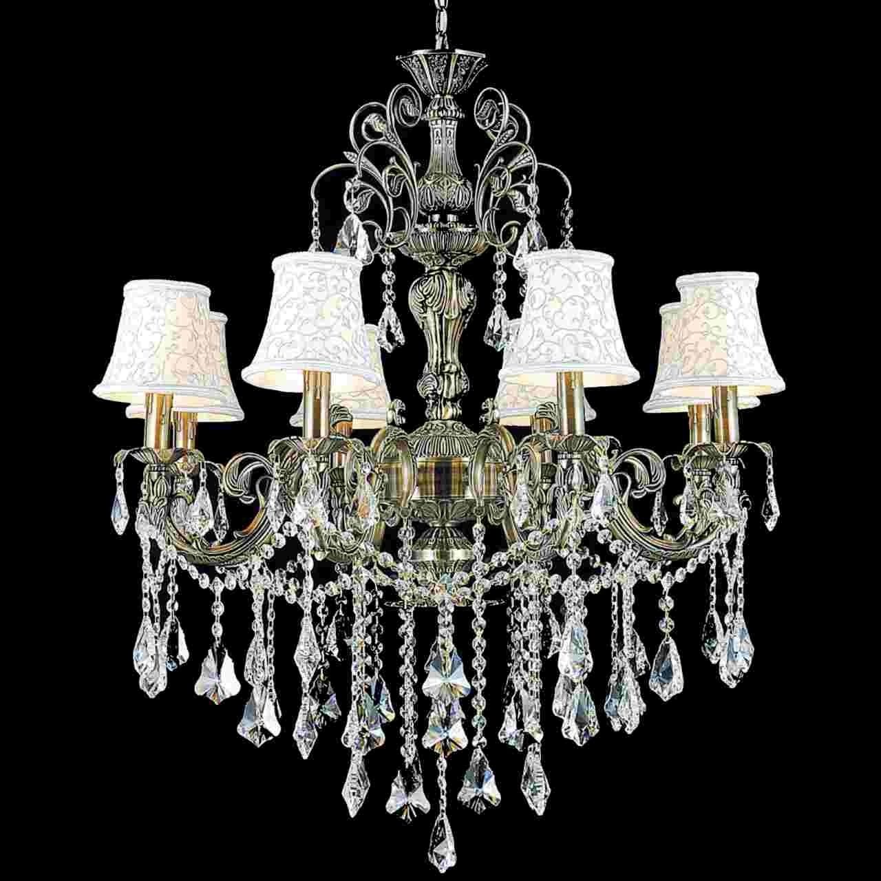 Best And Newest Traditional Crystal Chandeliers Pertaining To Brizzo Lighting Stores. 30" Ottone Traditional Candle Round Crystal (Photo 1 of 15)